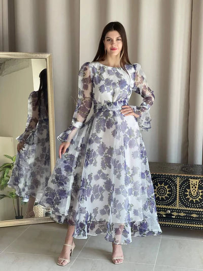 Long floaty dresses hot sale