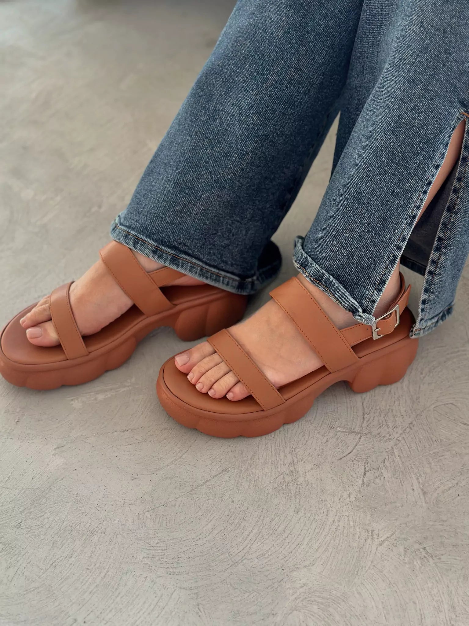 Bubble Brown Sandals