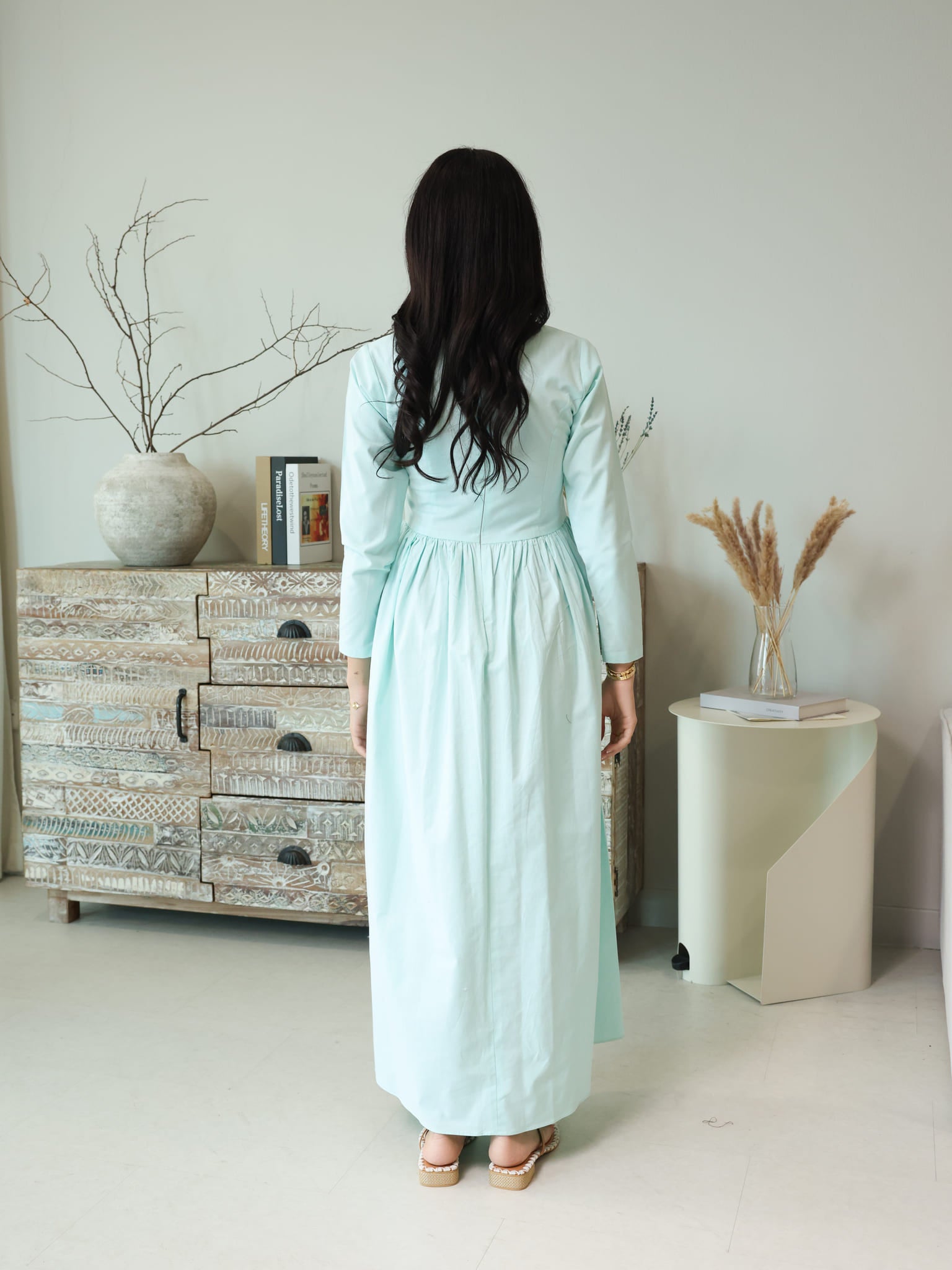 Icelyn Panel Long Dress