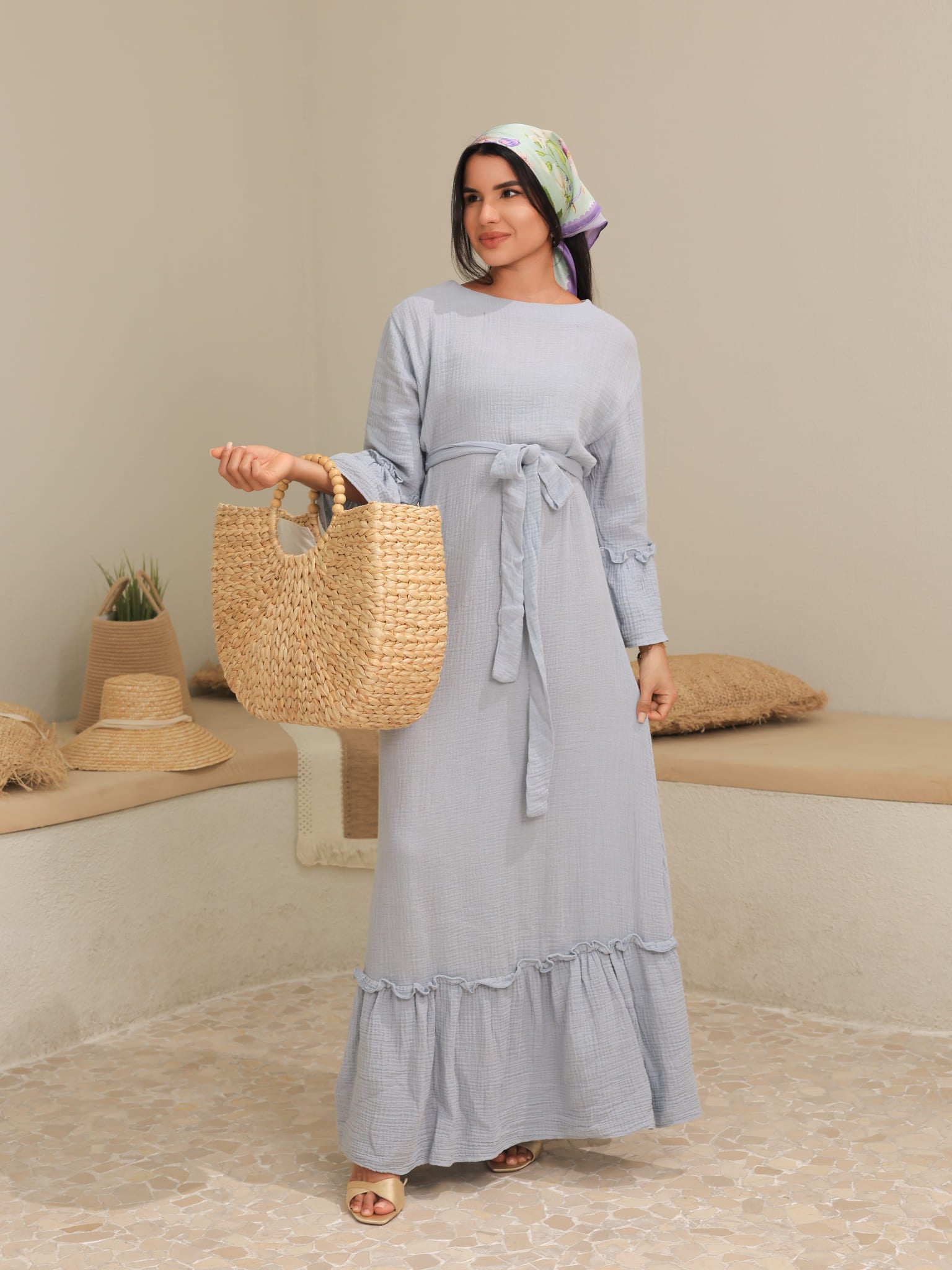 Skyward Muslin Long Dress