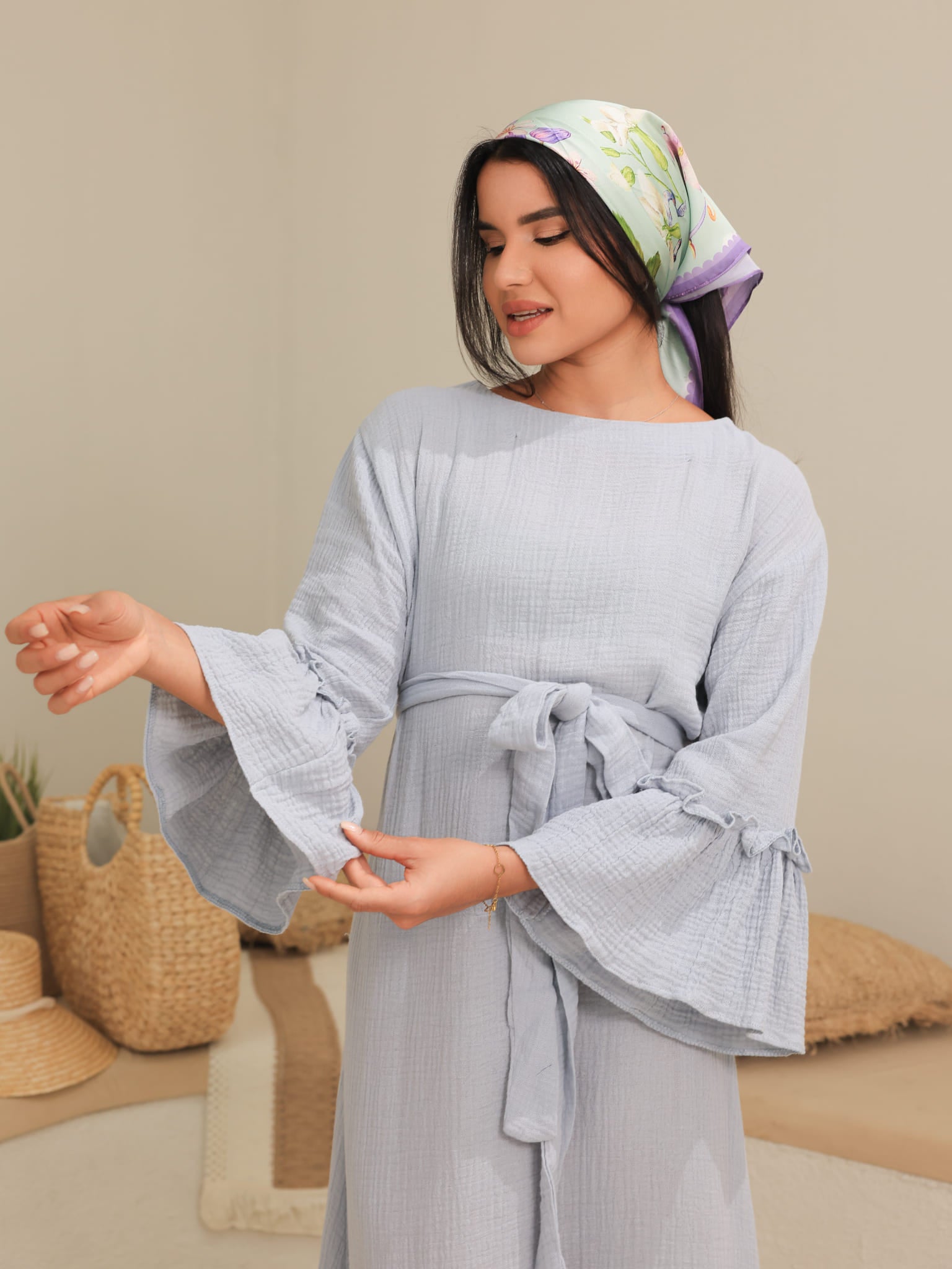 Skyward Muslin Long Dress