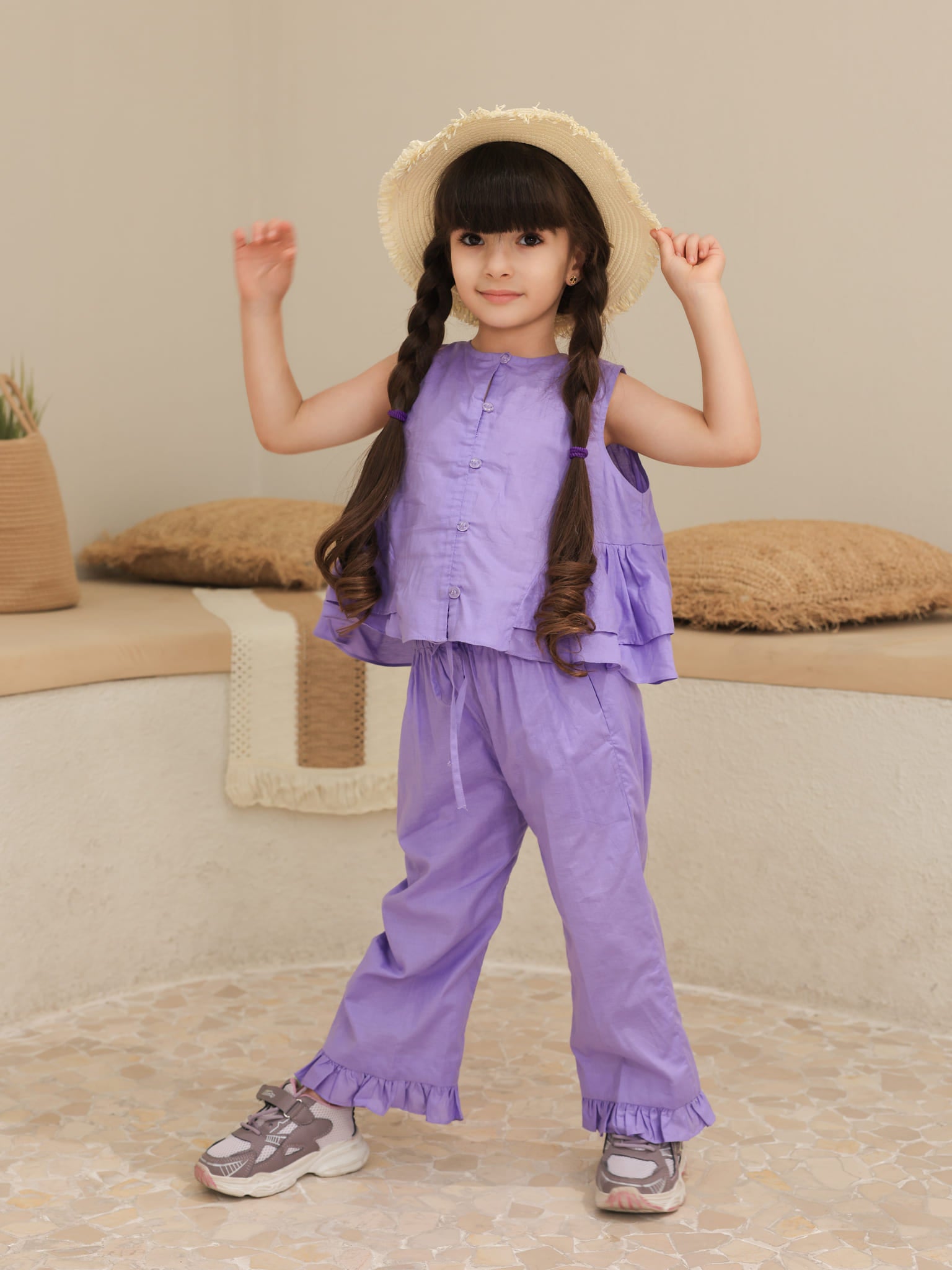 Mini Ruffyn Cotton Co Ord Set