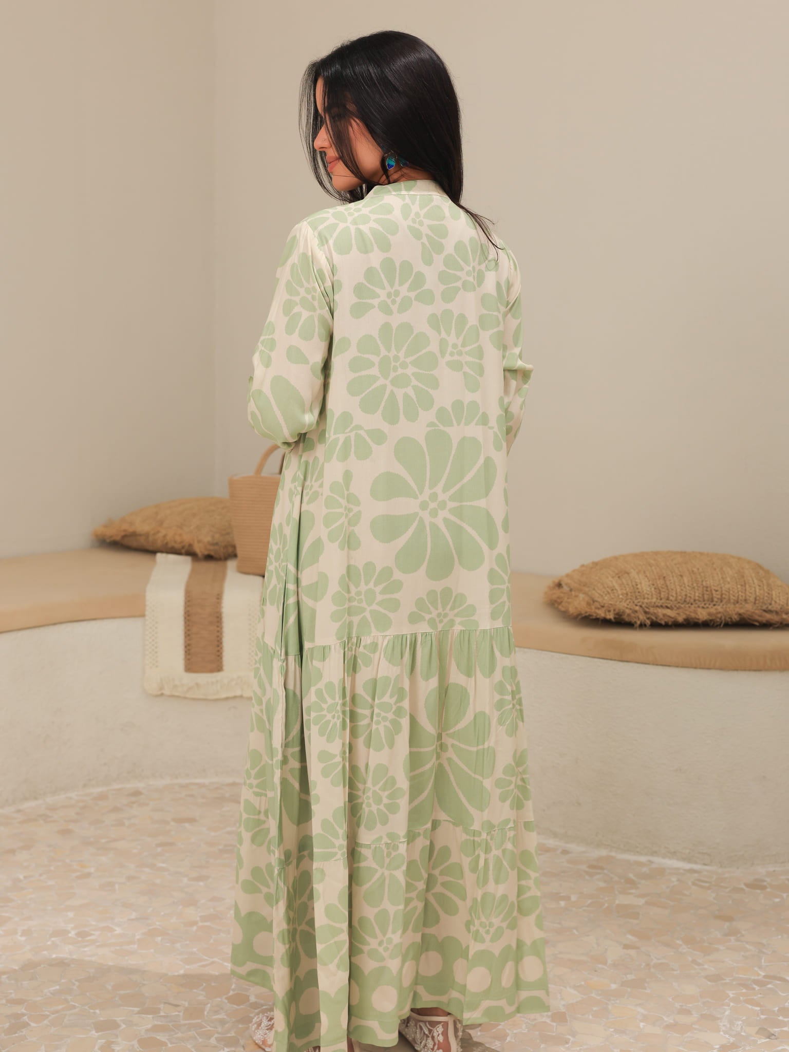 Aurora Green Long Dress