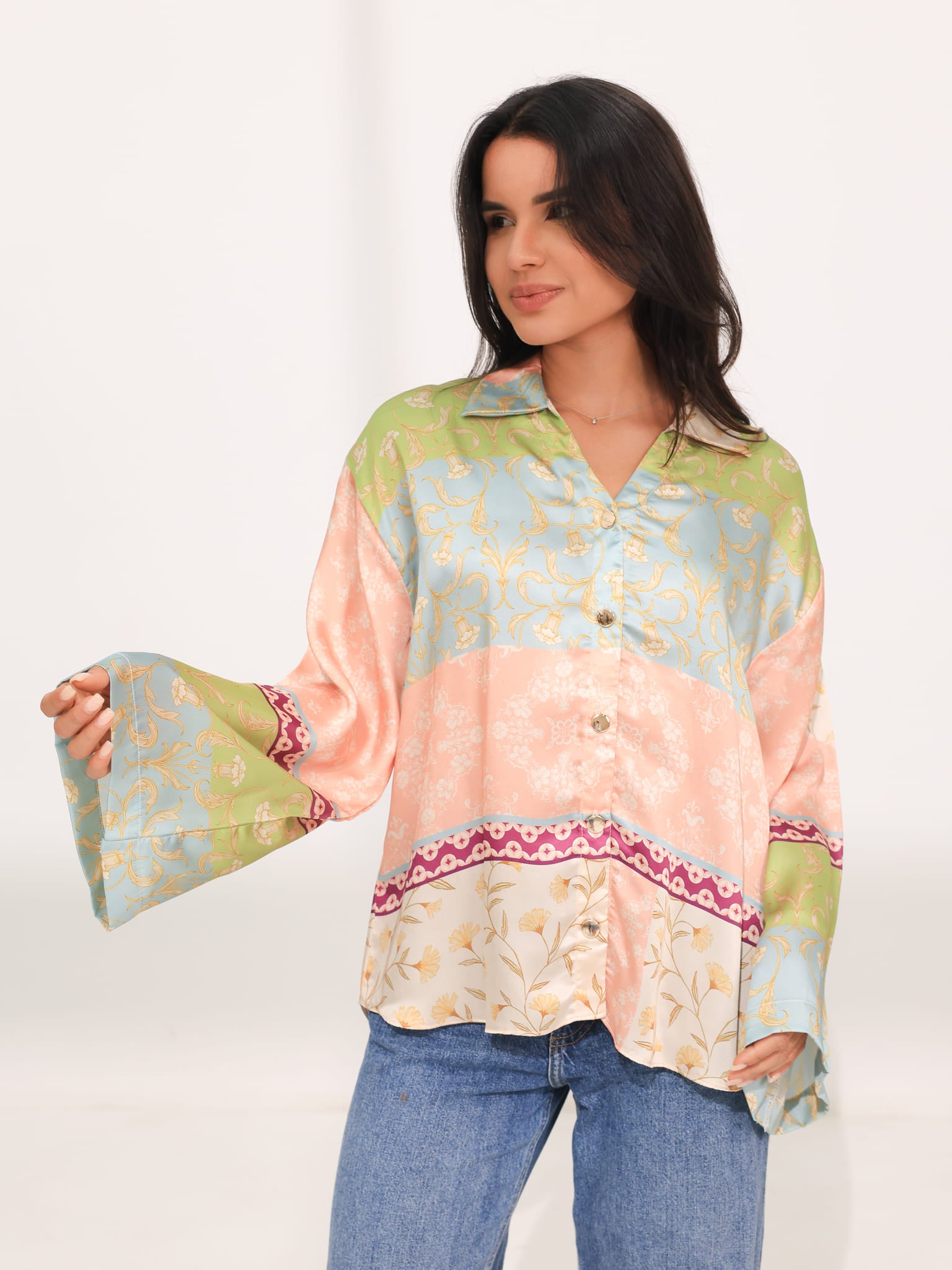 Baroque Silk Printed Shirt