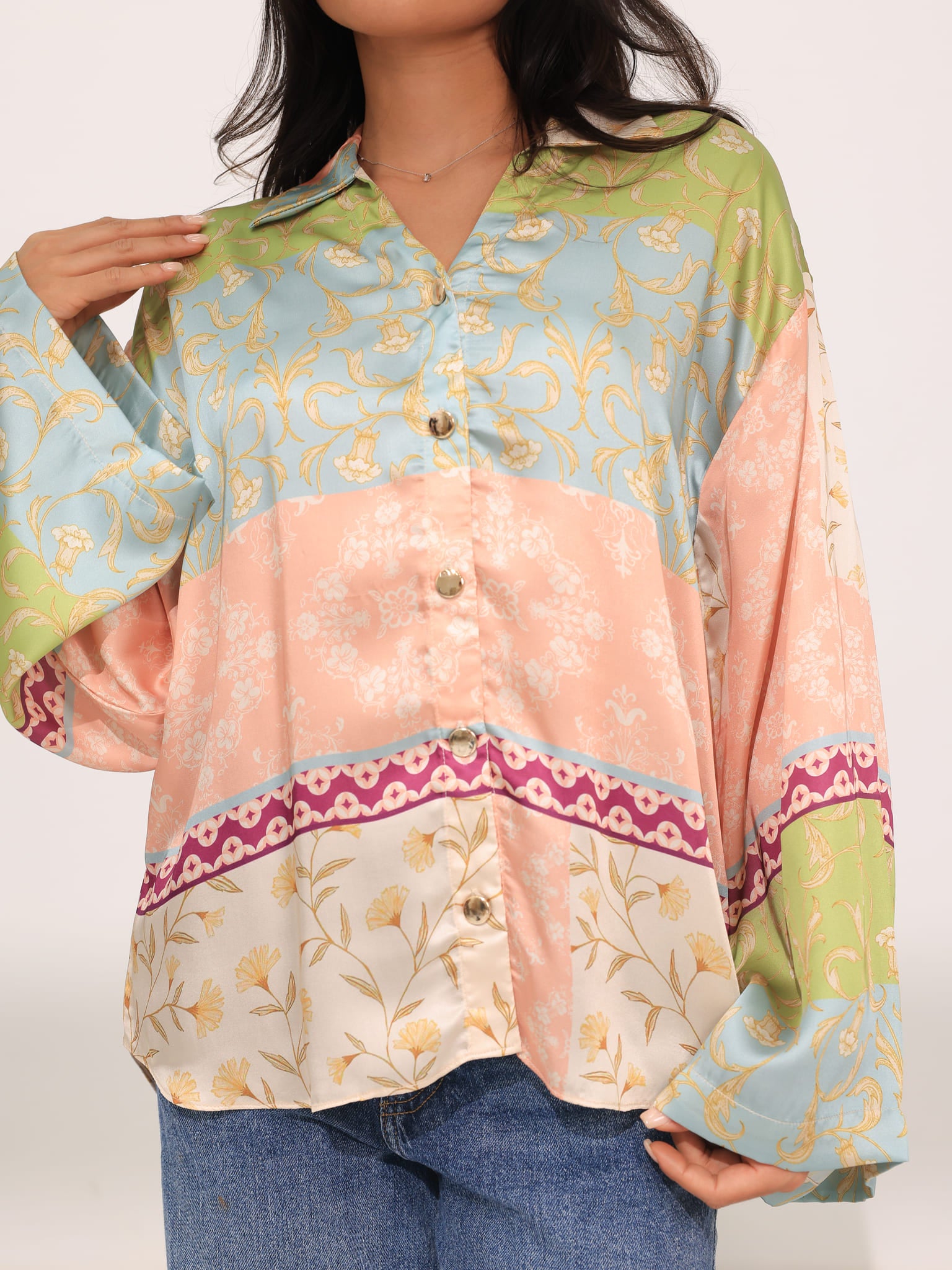 Baroque Silk Printed Shirt