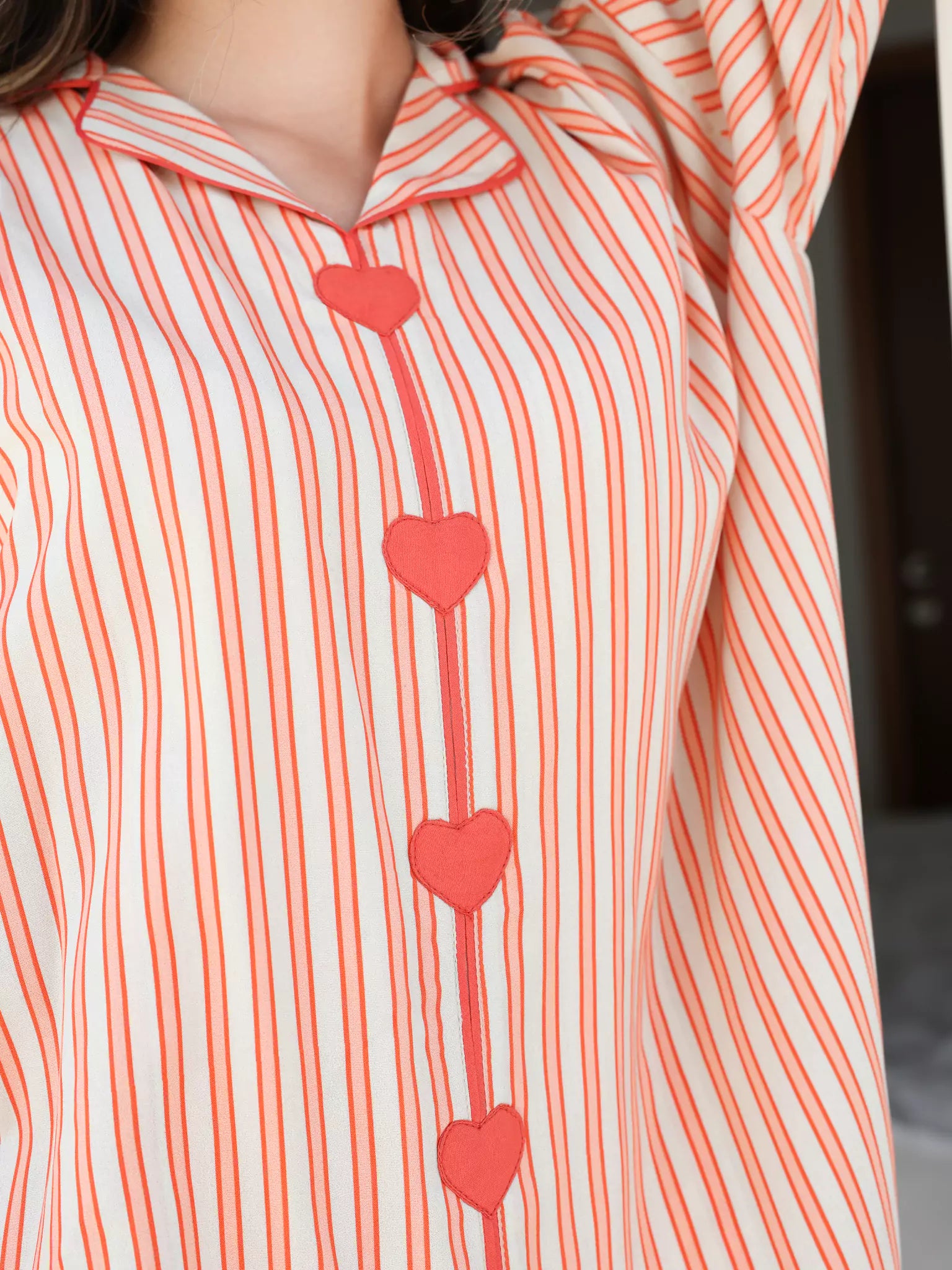Plushka Lounge Heart Detailed Shirt