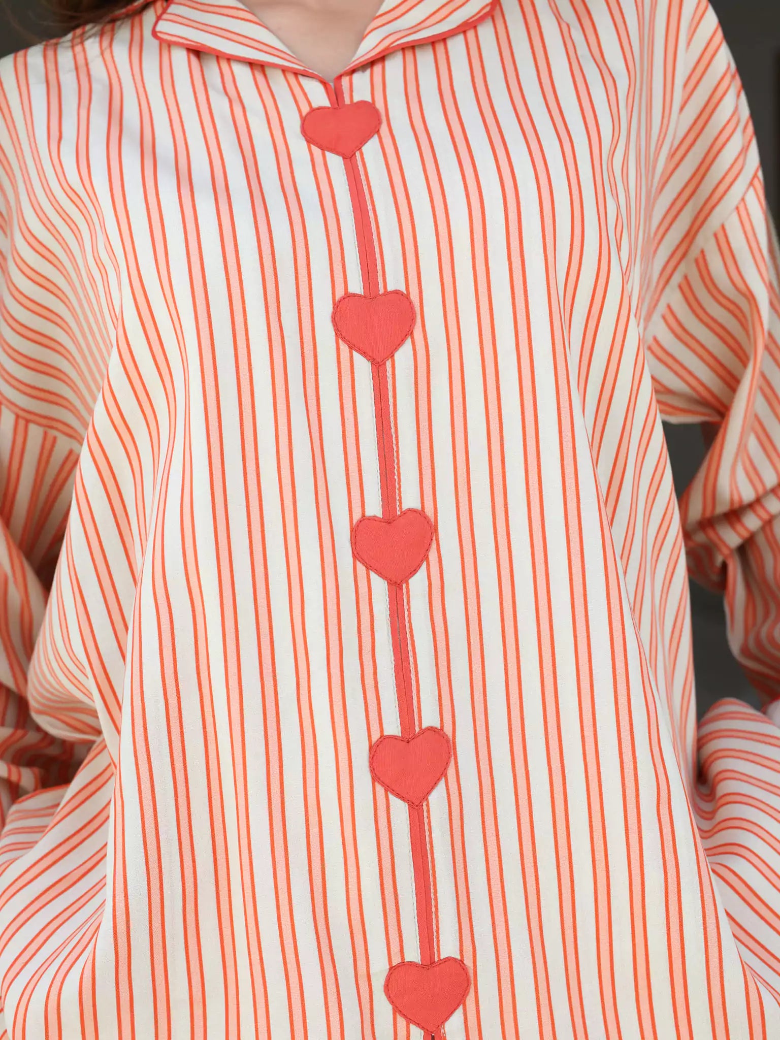 Plushka Lounge Heart Detailed Shirt
