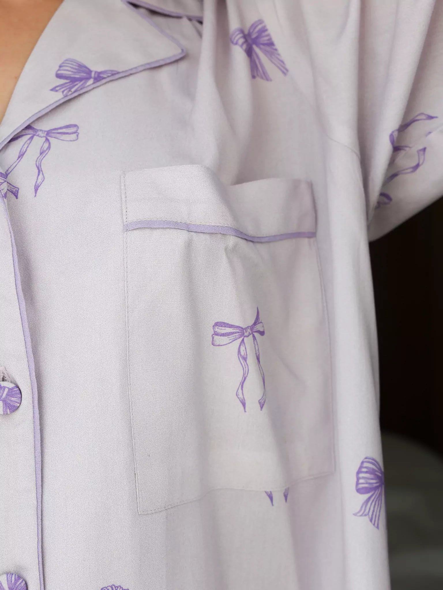 Lullaby Lounge Bow Shirt