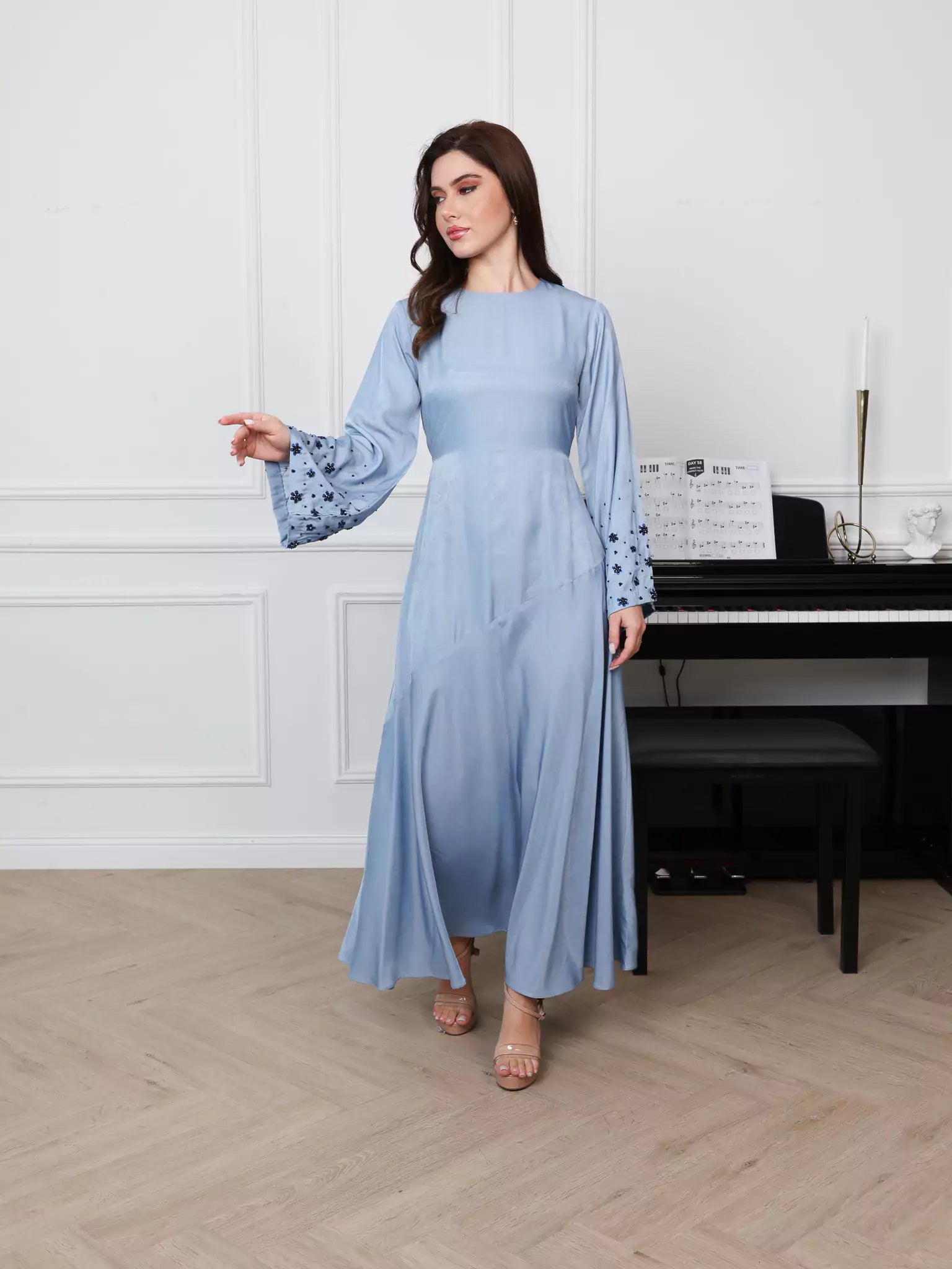 Starlit Embellished Long Dress