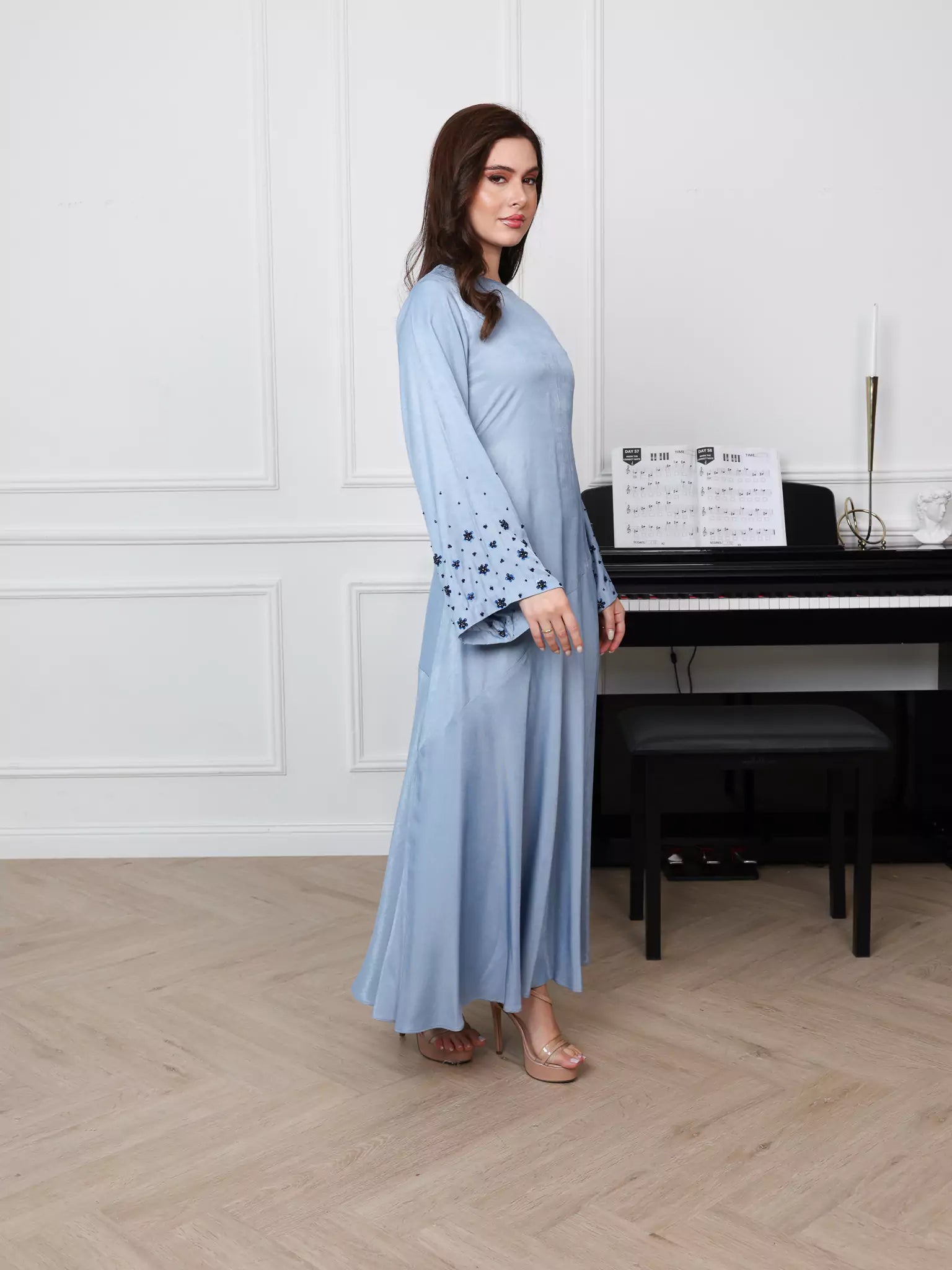 Starlit Embellished Long Dress