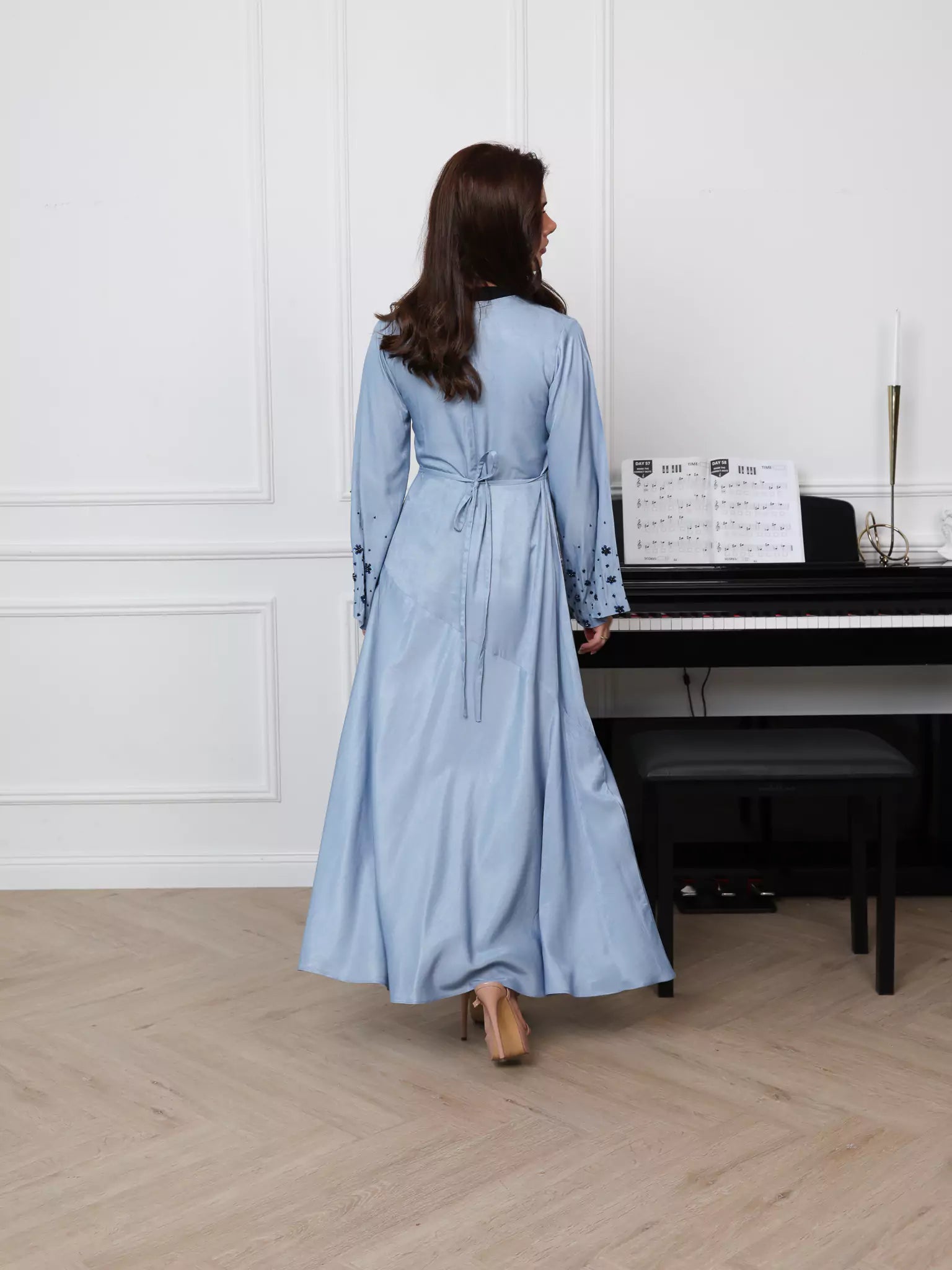 Starlit Embellished Long Dress