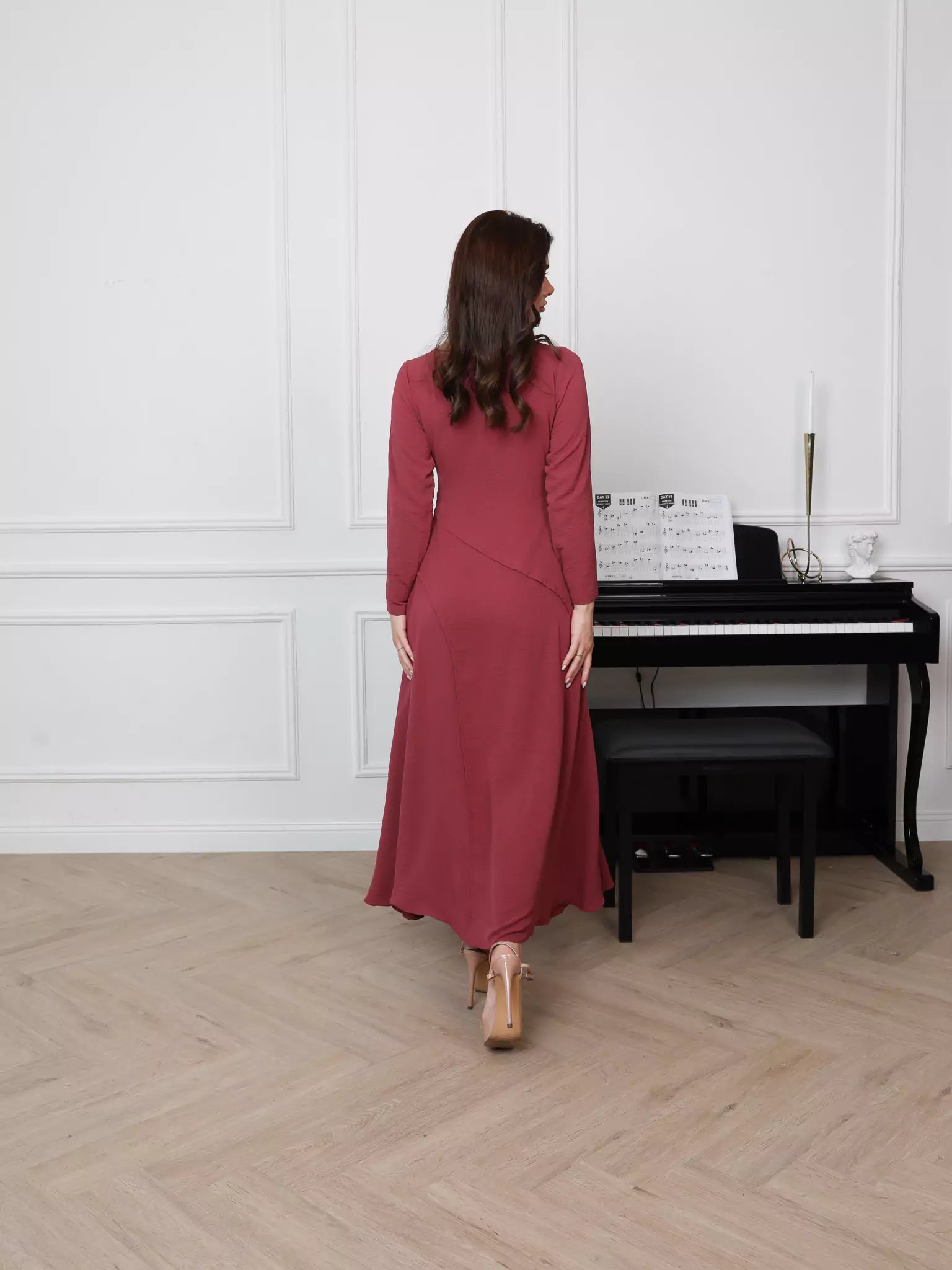 Slink Solid Long Dress