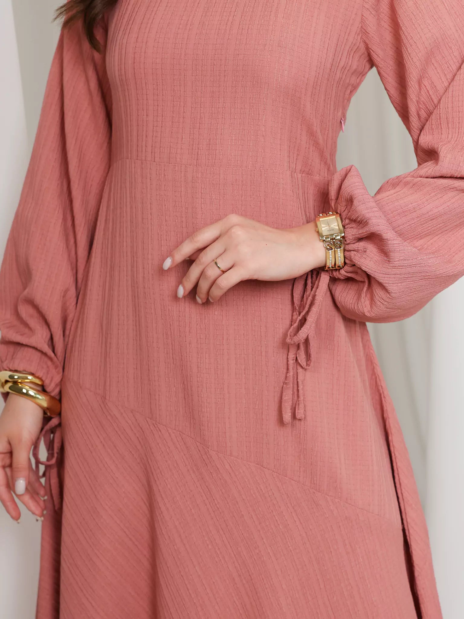 Pia Asymmetric Long Dress
