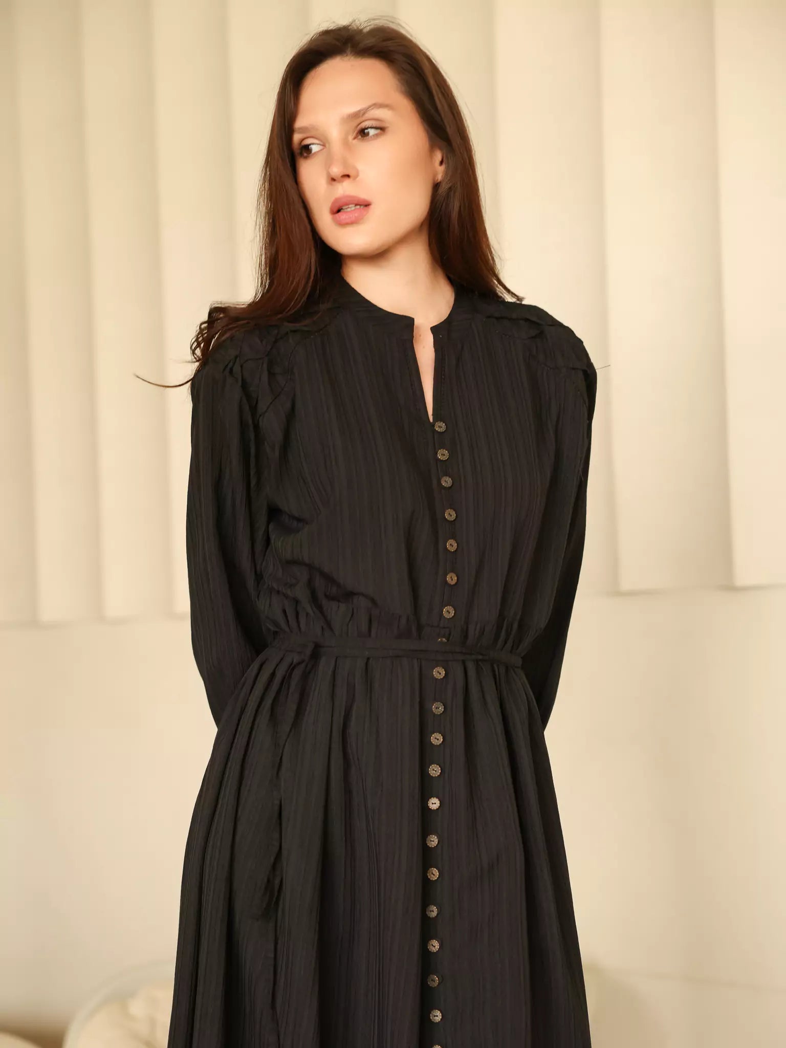 Lainey Lacey Black Long Dress