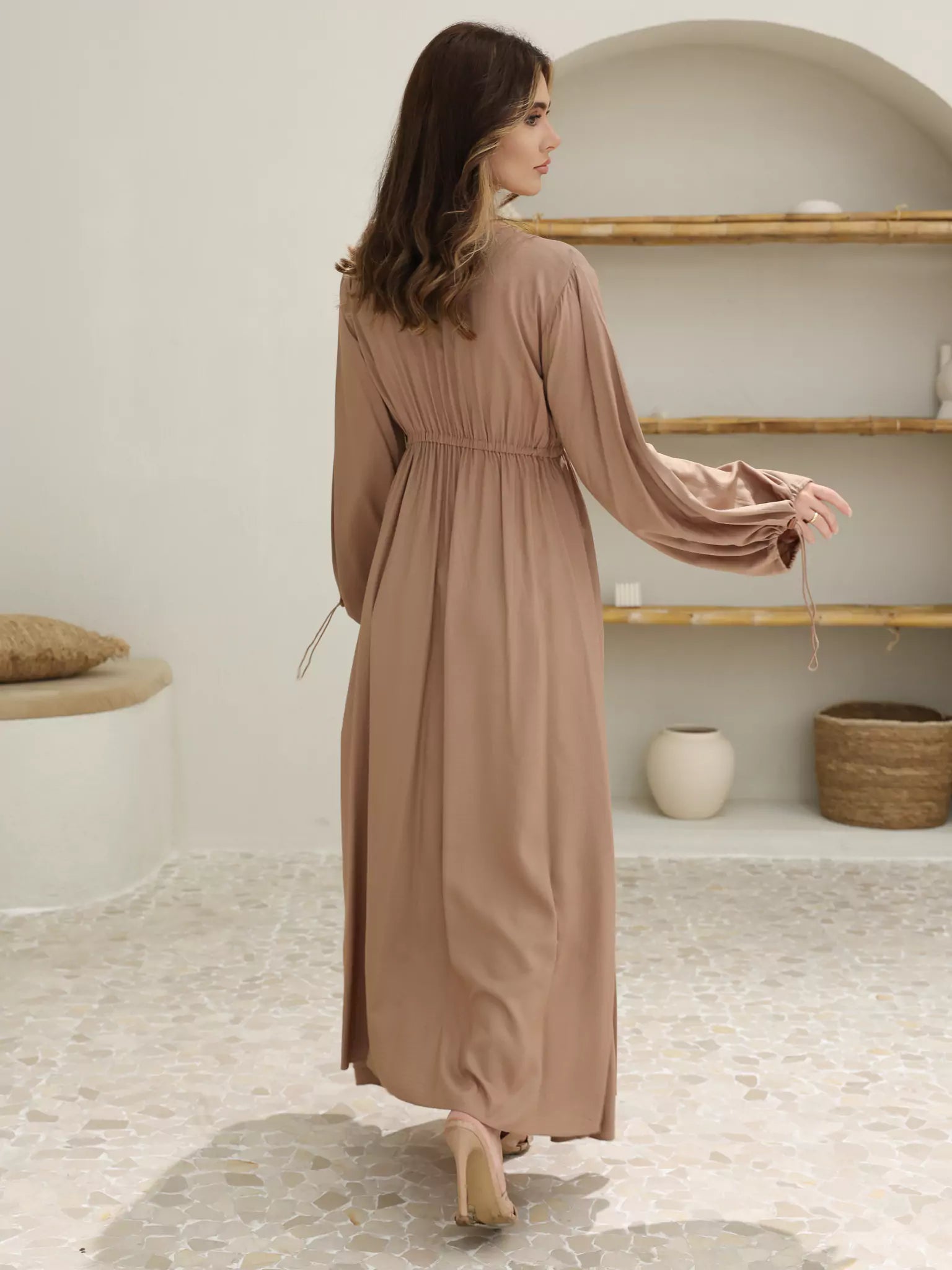 Milaska Beige Long Dress