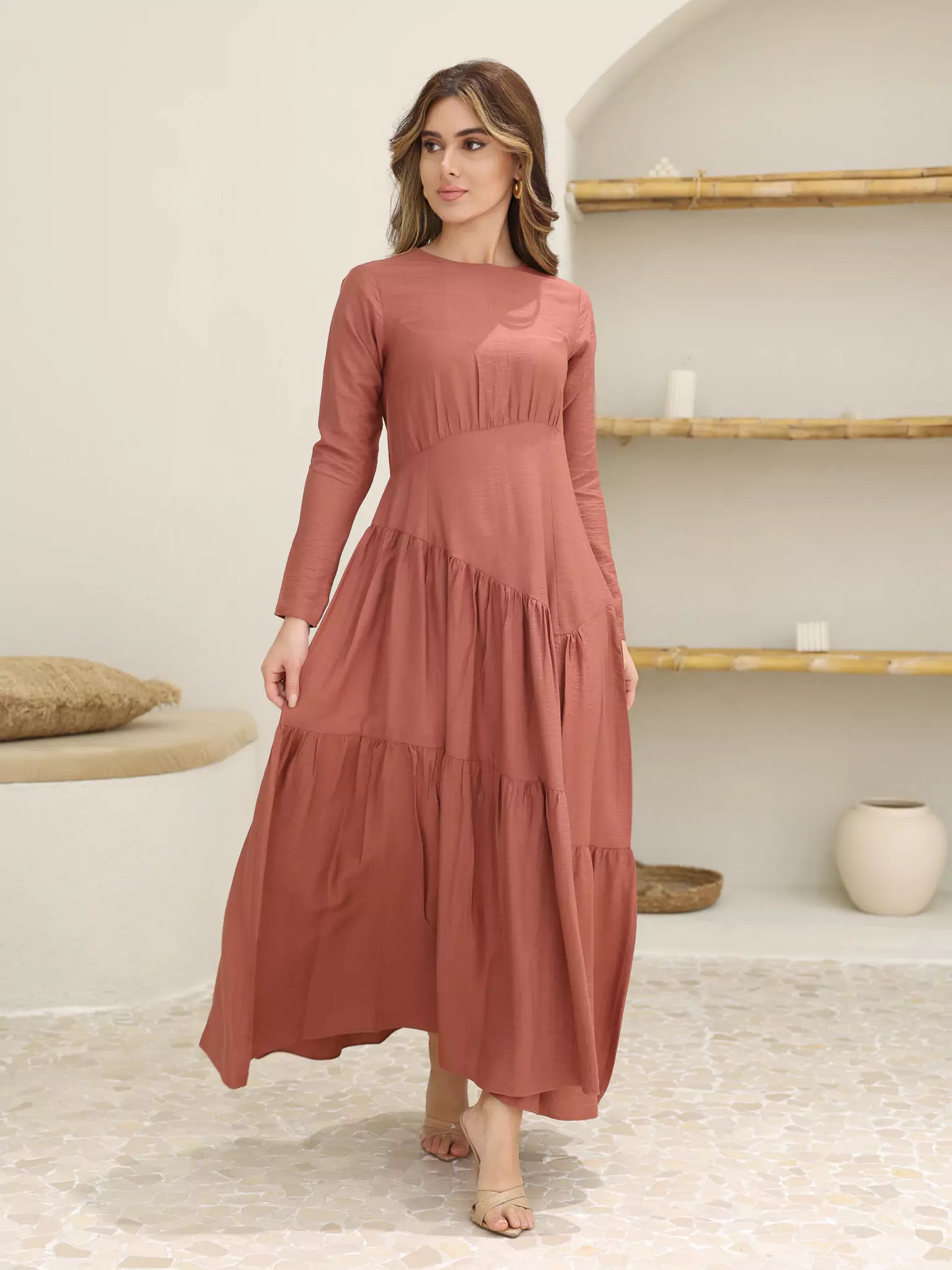 Rust Rush Long Dress