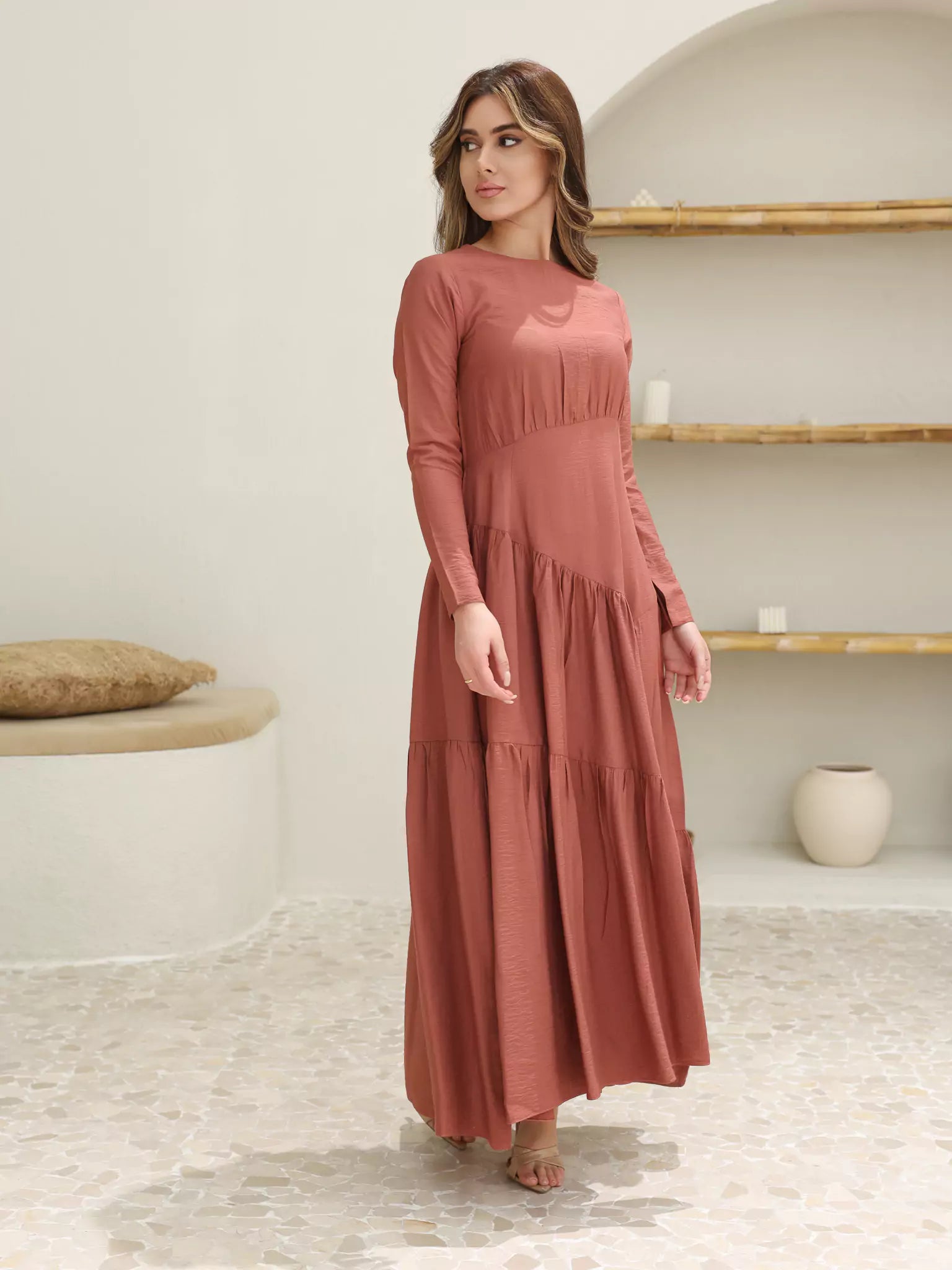 Rust Rush Long Dress