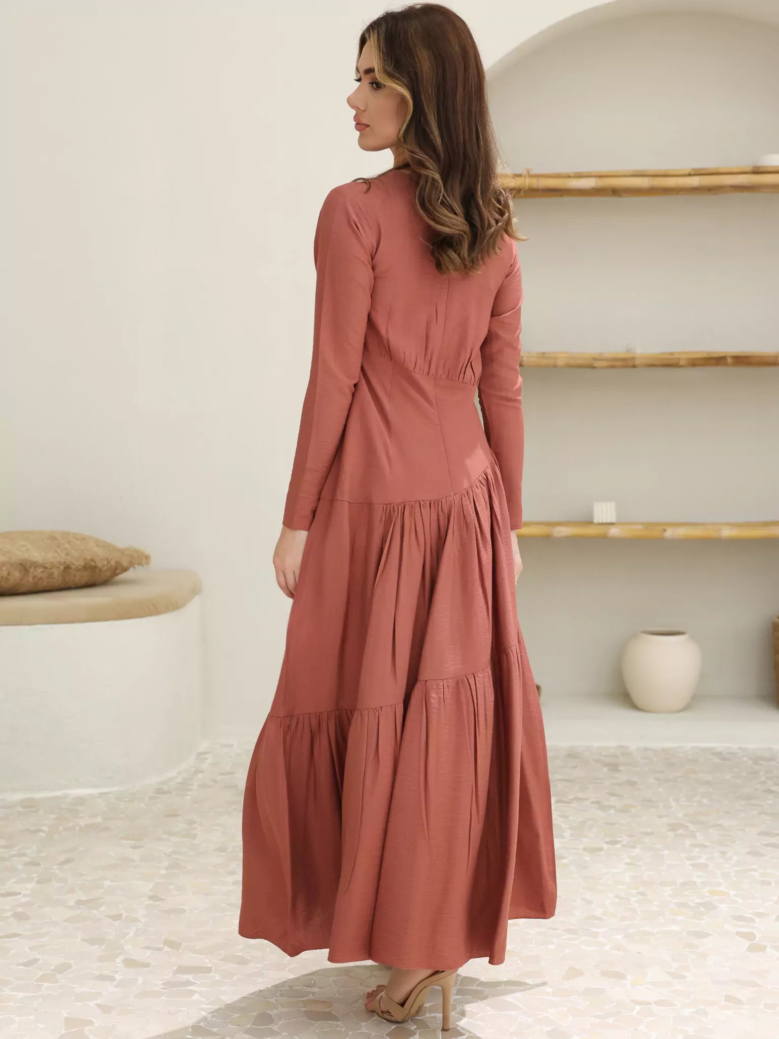 Rust Rush Long Dress