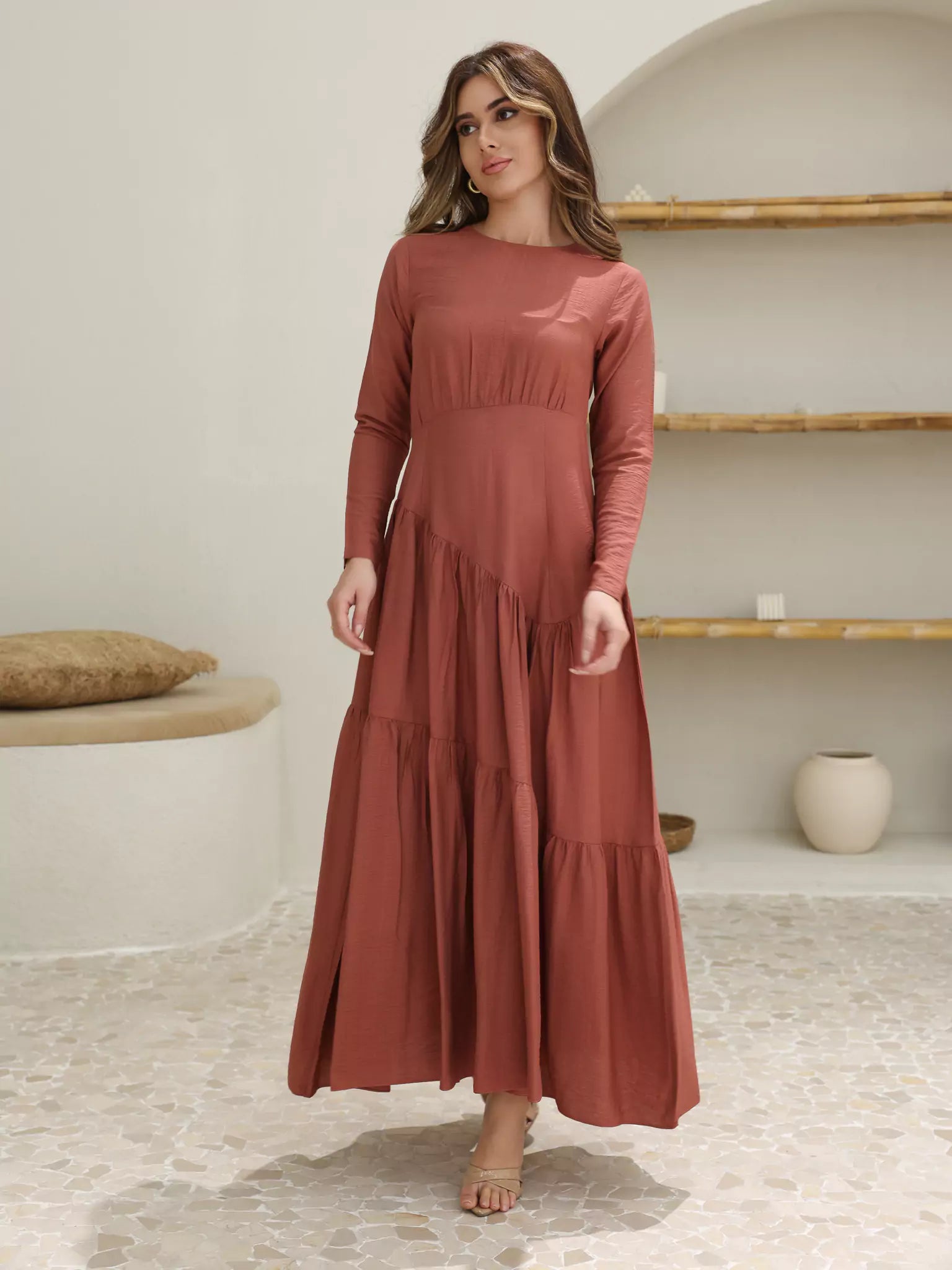 Rust Rush Long Dress