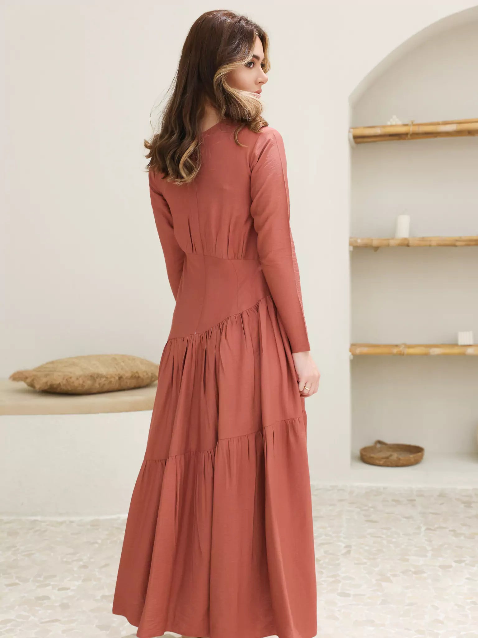 Rust Rush Long Dress