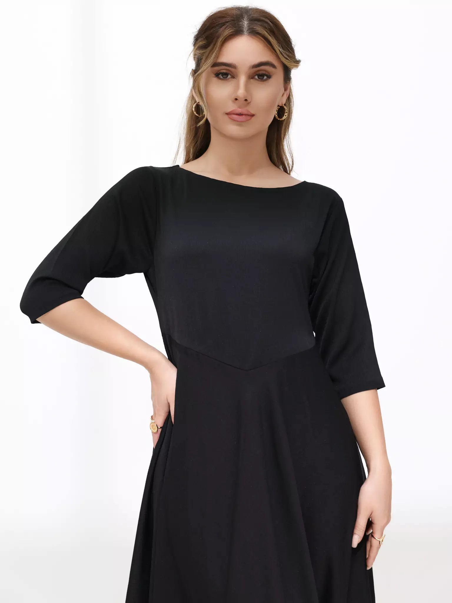 Barb Black Long Dress