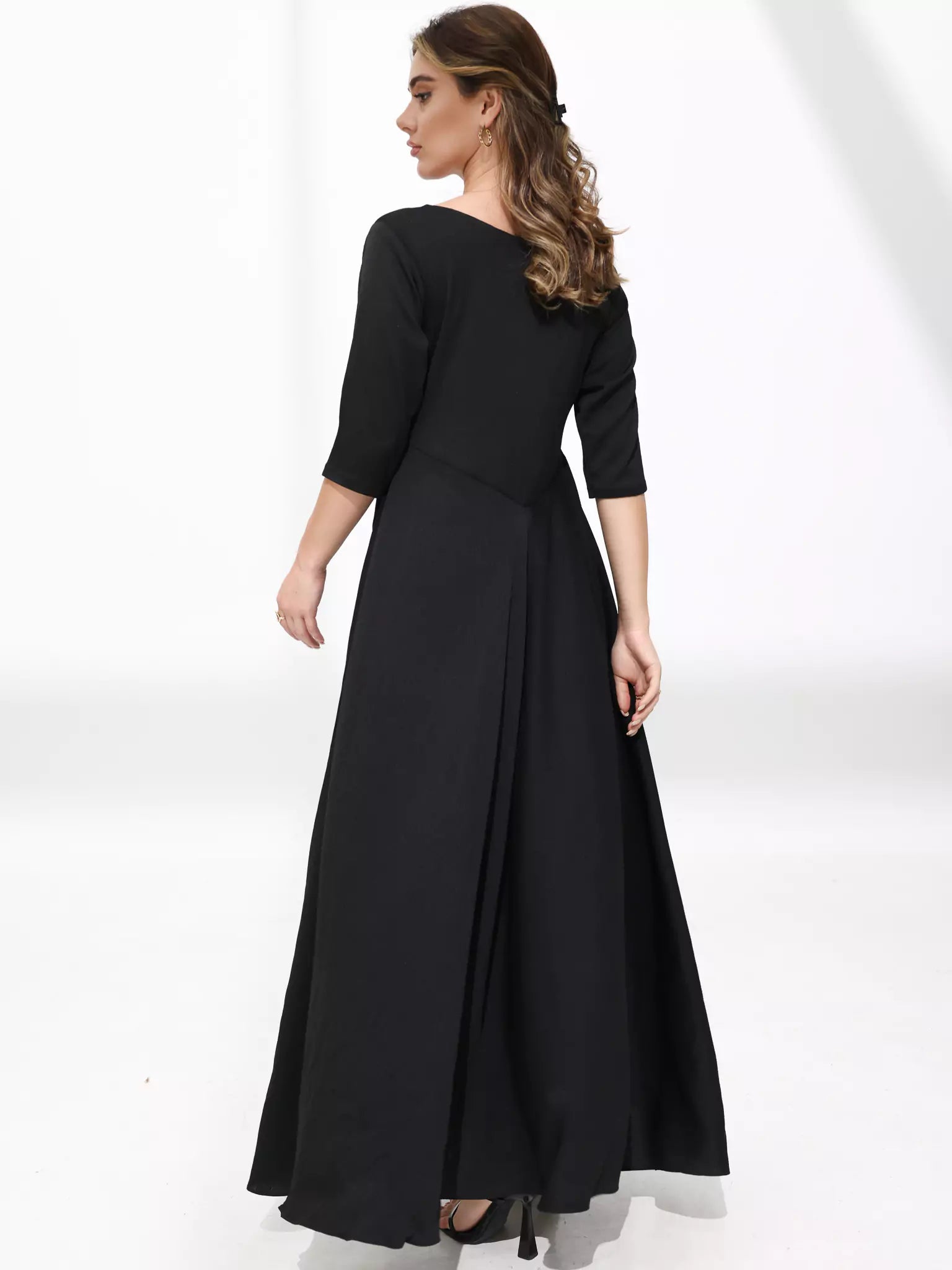 Barb Black Long Dress