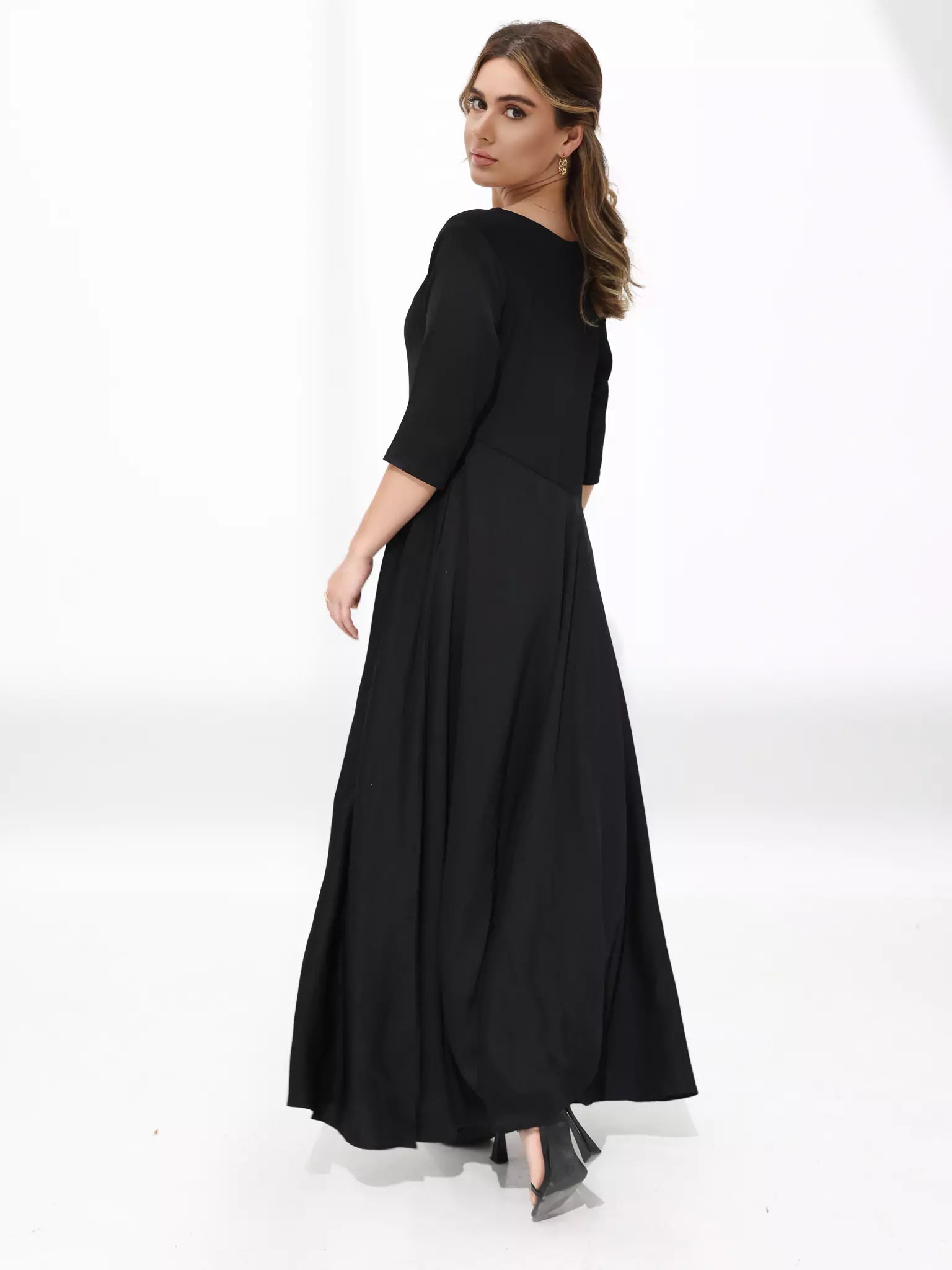 Barb Black Long Dress