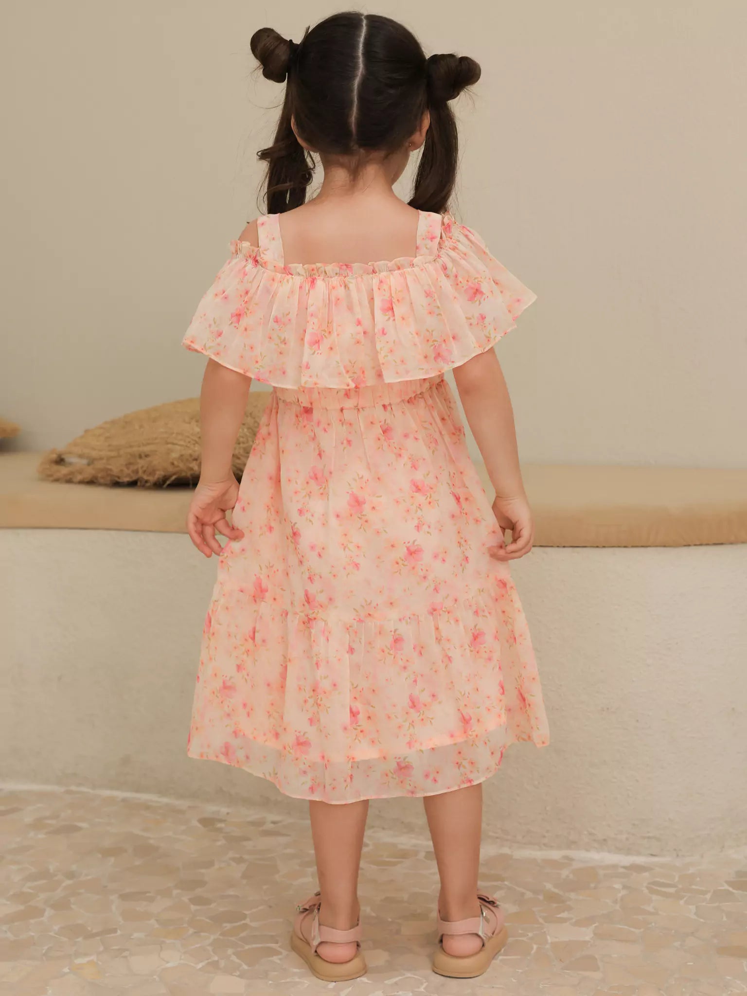 Mini Blushhaven Floral Dress