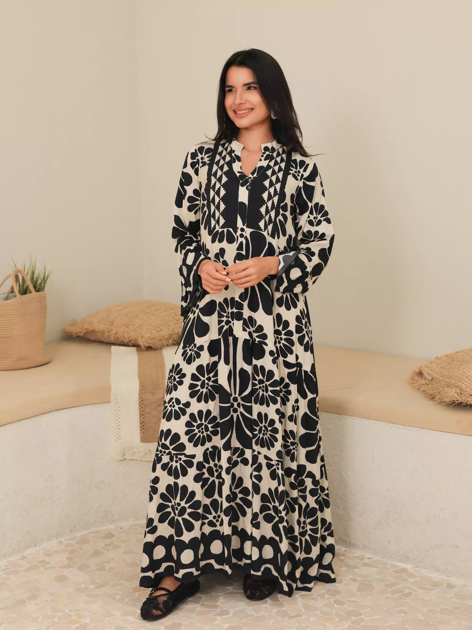 Aurora Black Long Dress