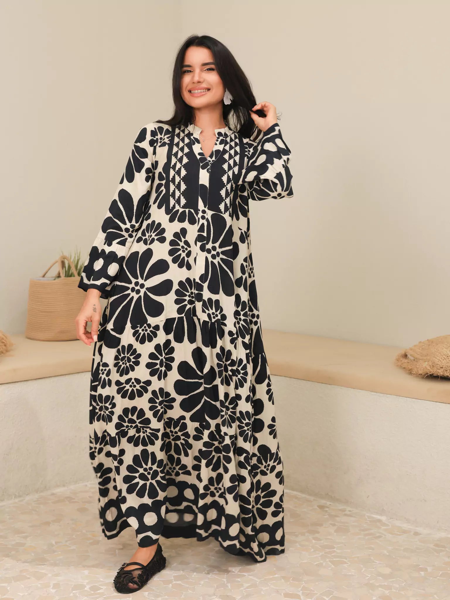 Aurora Black Long Dress
