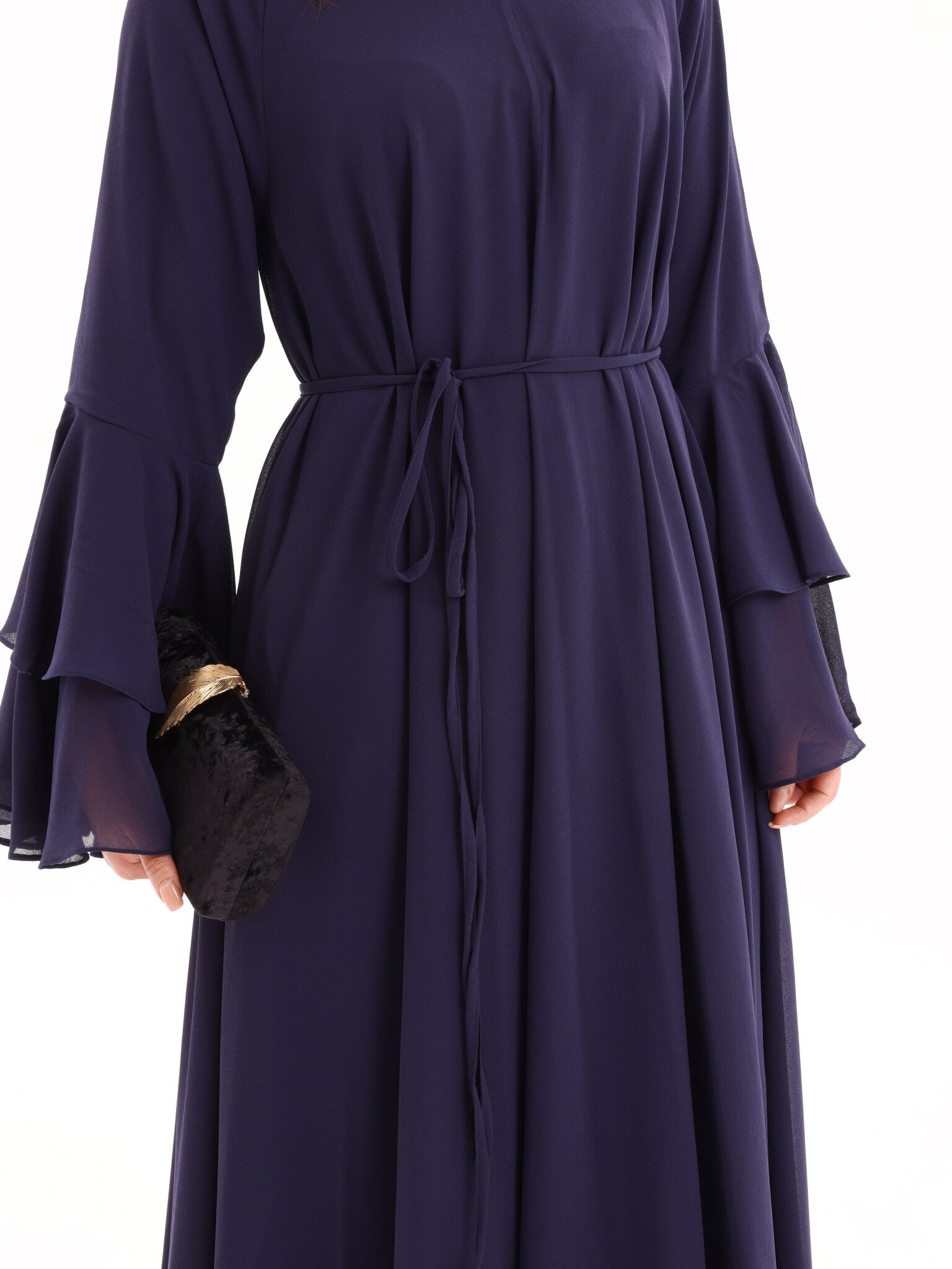 Anna Blue Chiffon Long Dress