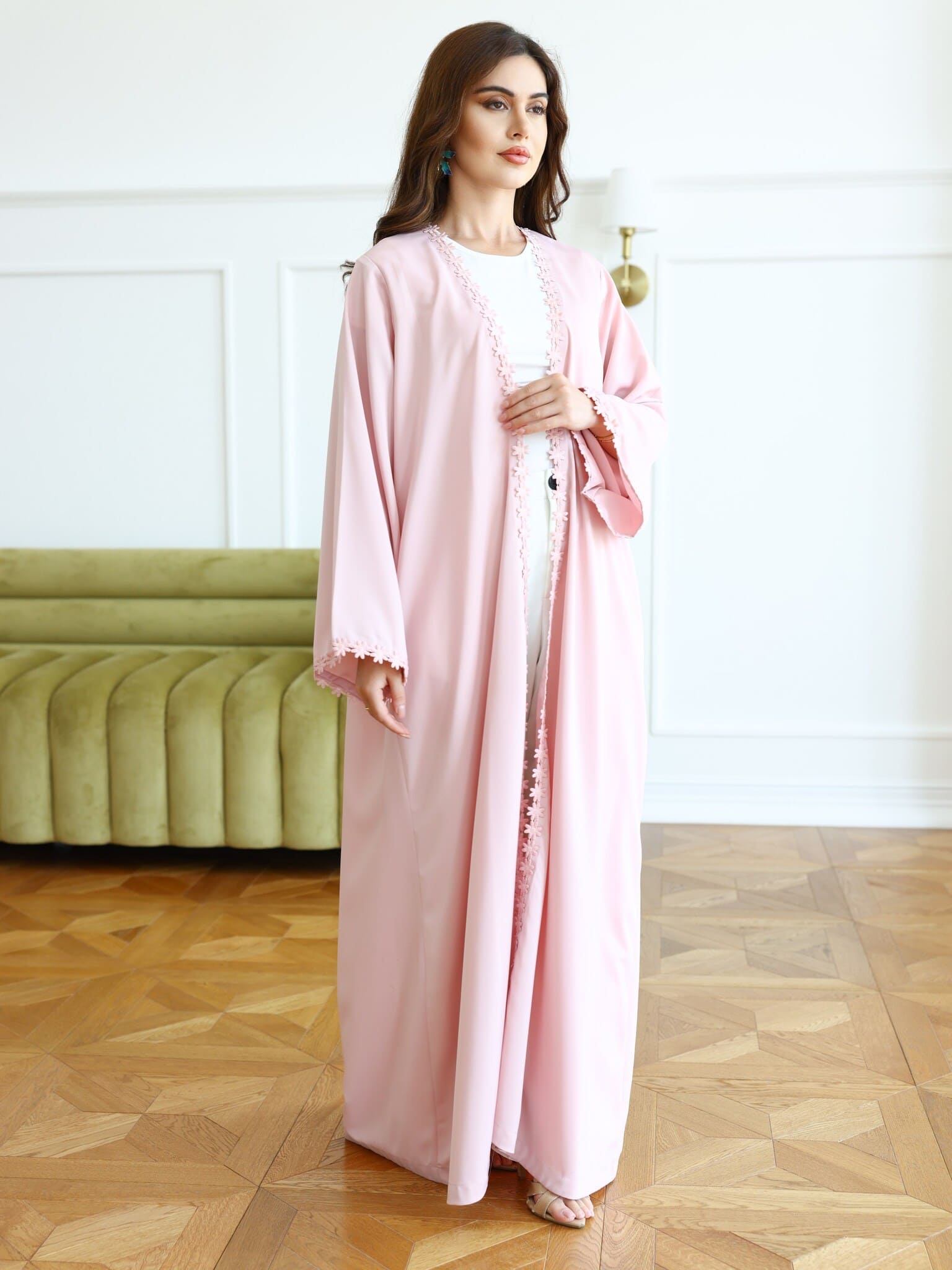 Greta Pink Lace Upper