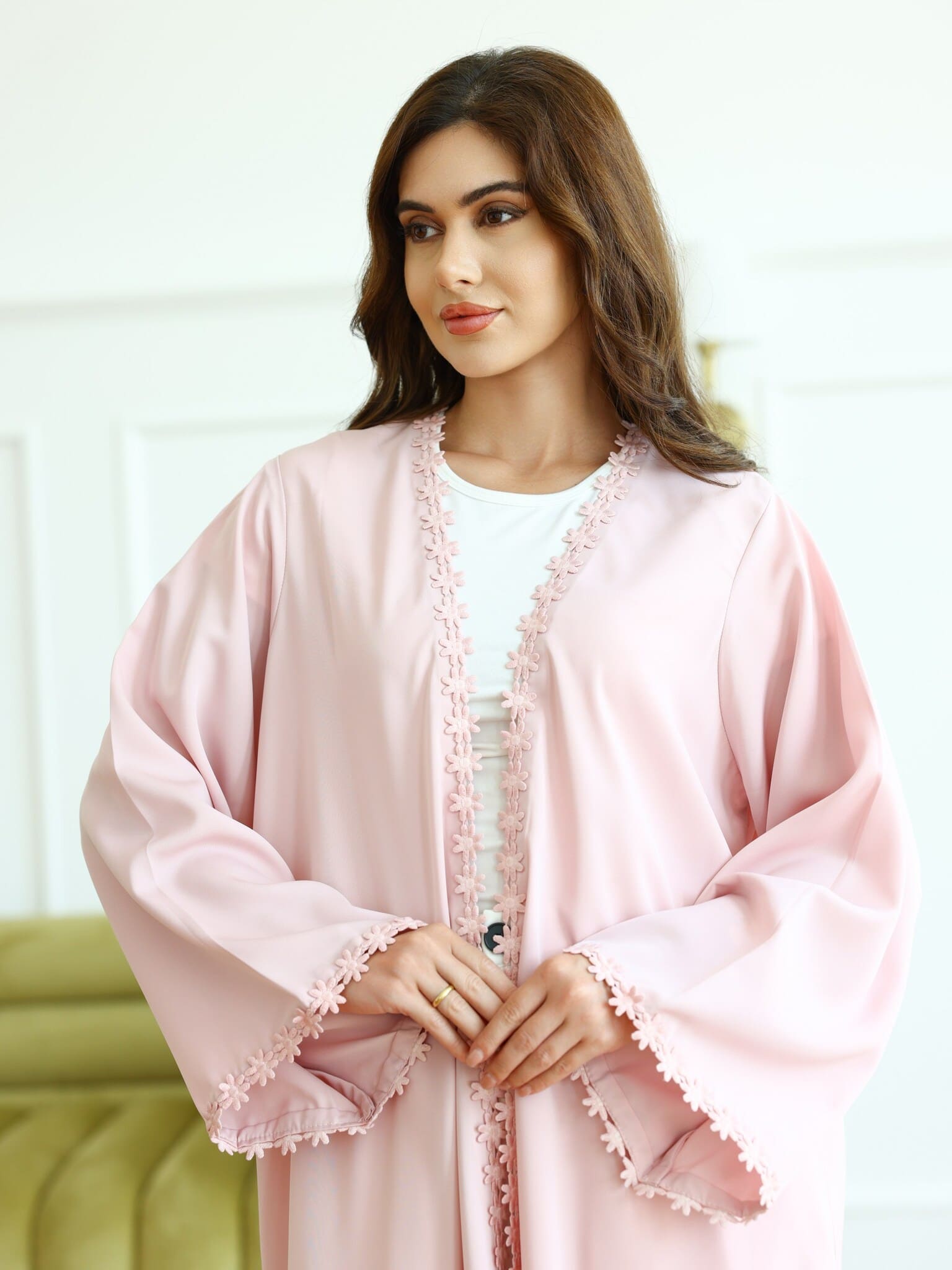 Greta Pink Lace Upper