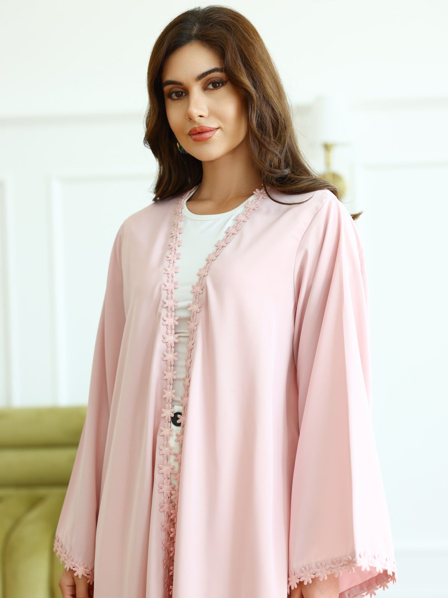 Greta Pink Lace Upper