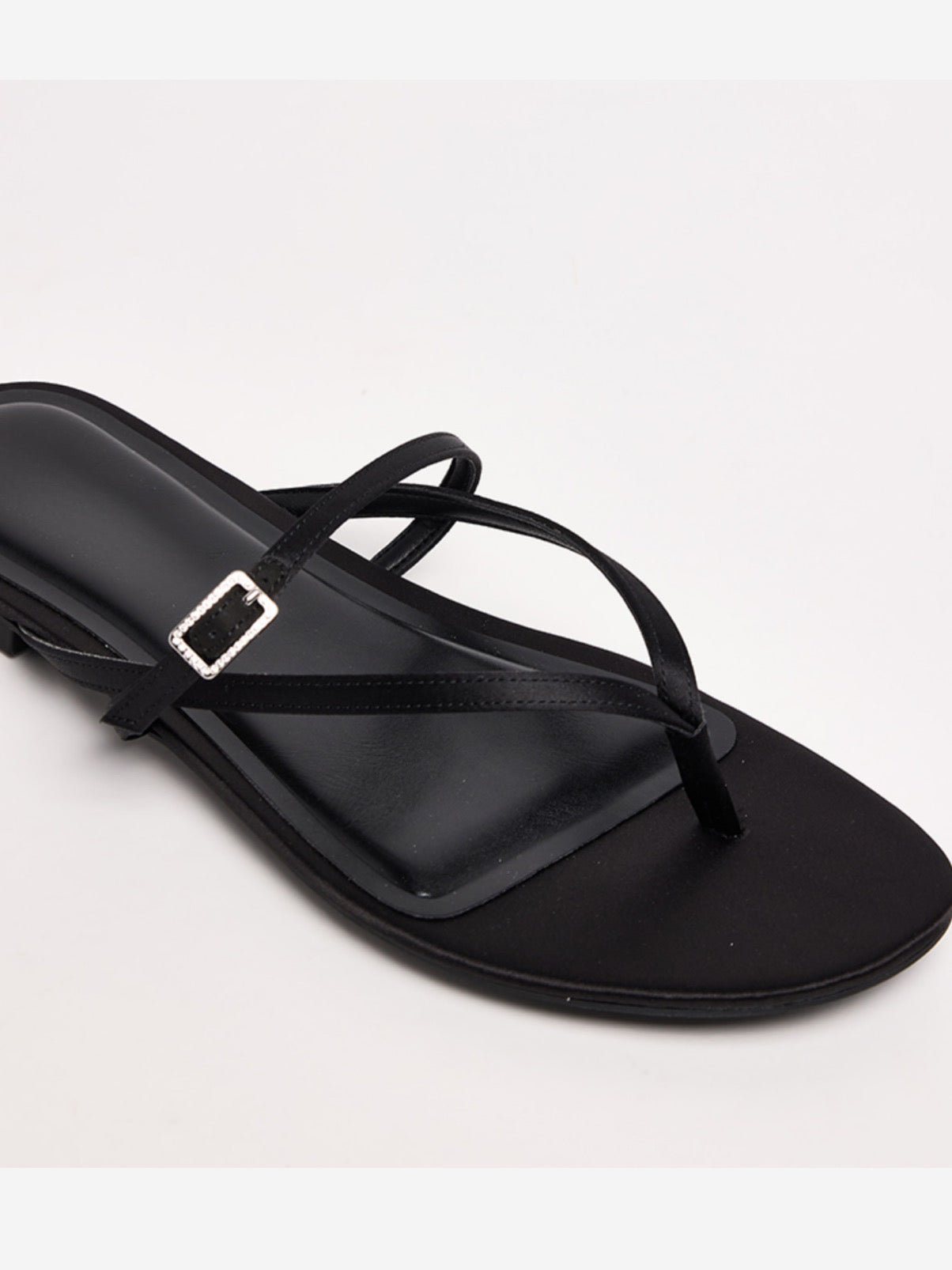 Sling Black Embellished Flats