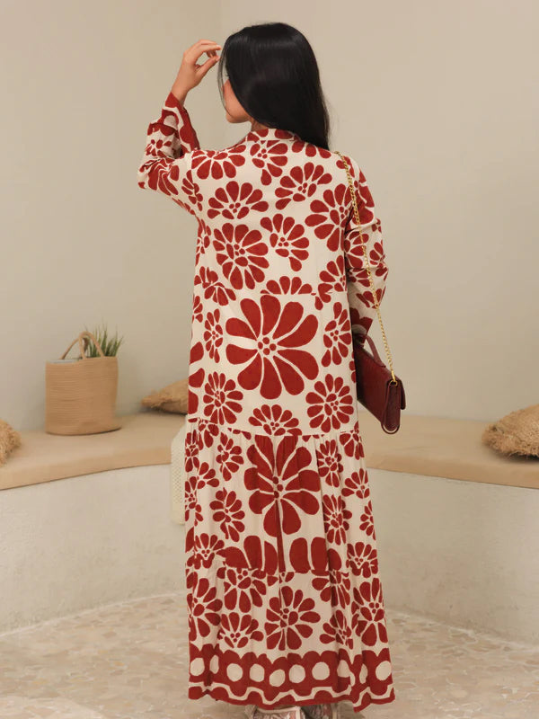 Aurora Maroon Long Dress