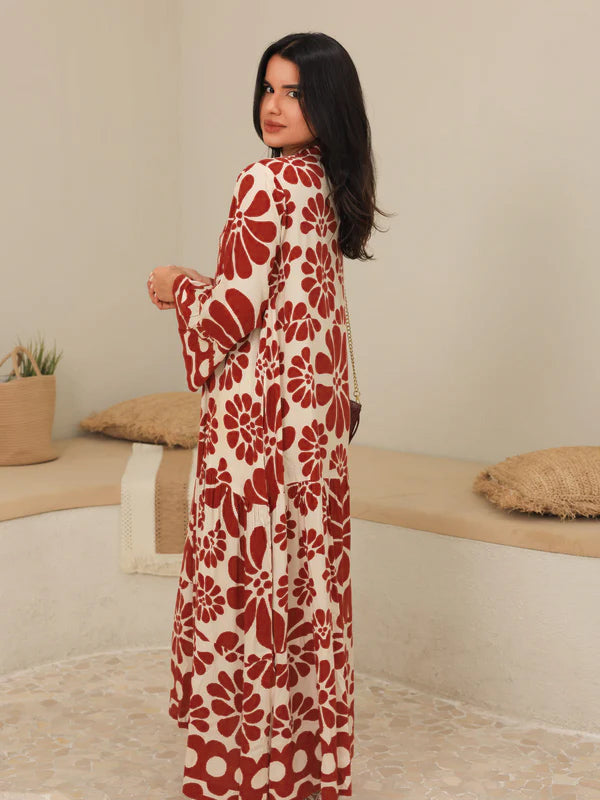 Aurora Maroon Long Dress