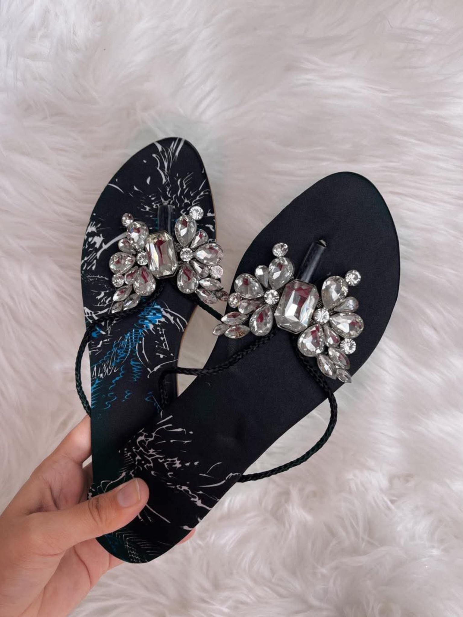 Butterfly Black Slides
