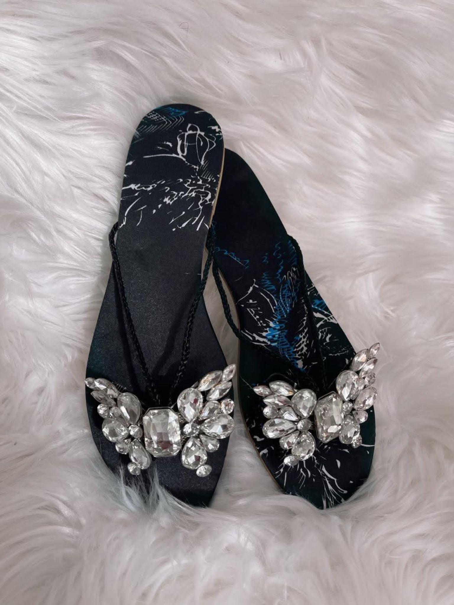 Butterfly Black Slides