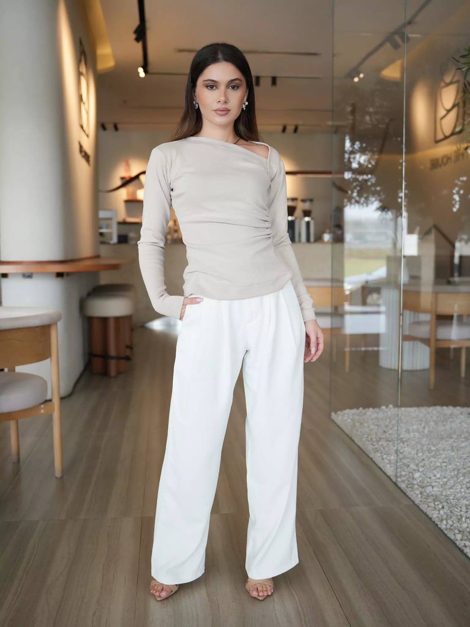 Beige Buff Knit Shirt