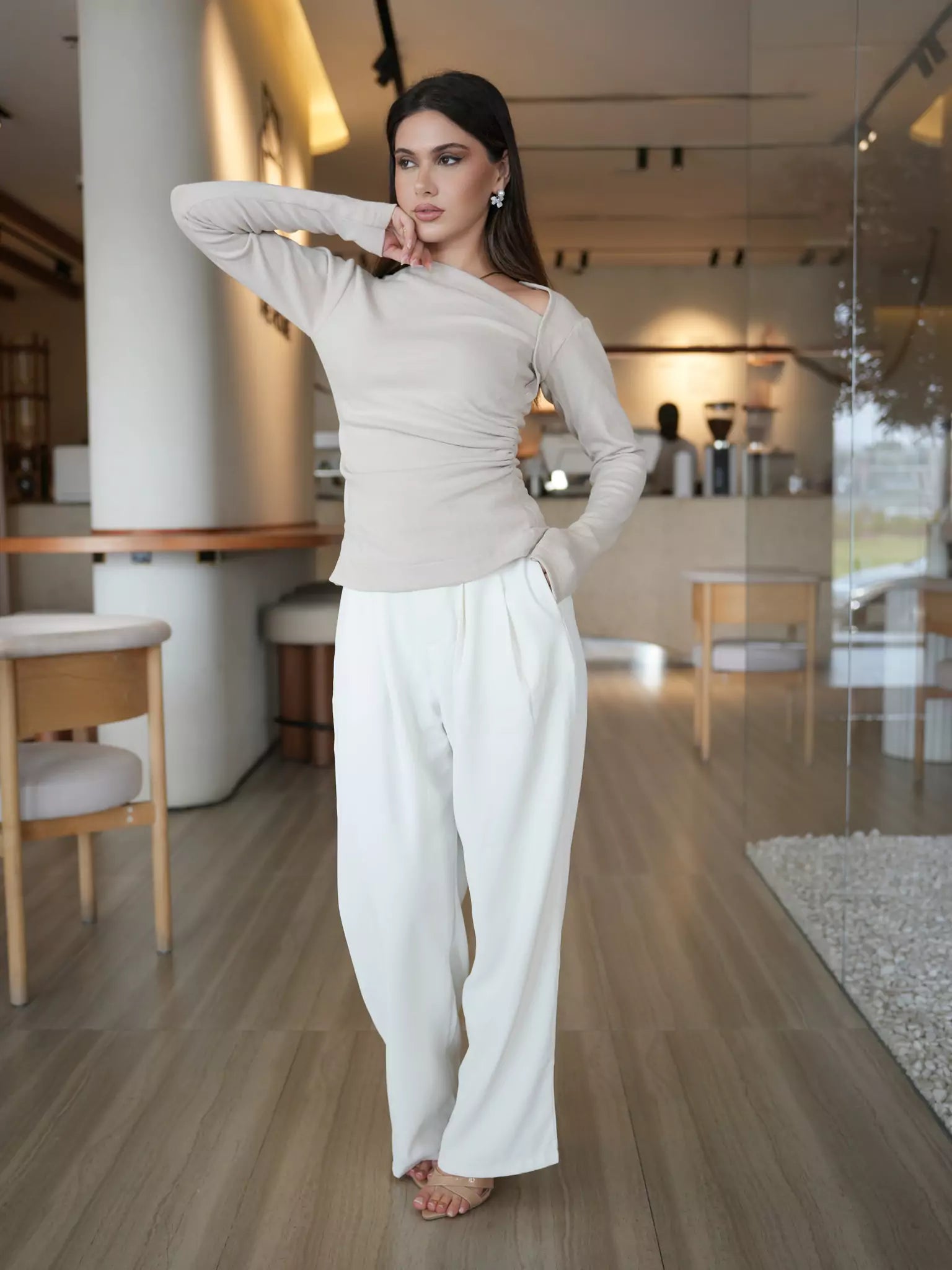Beige Buff Knit Shirt