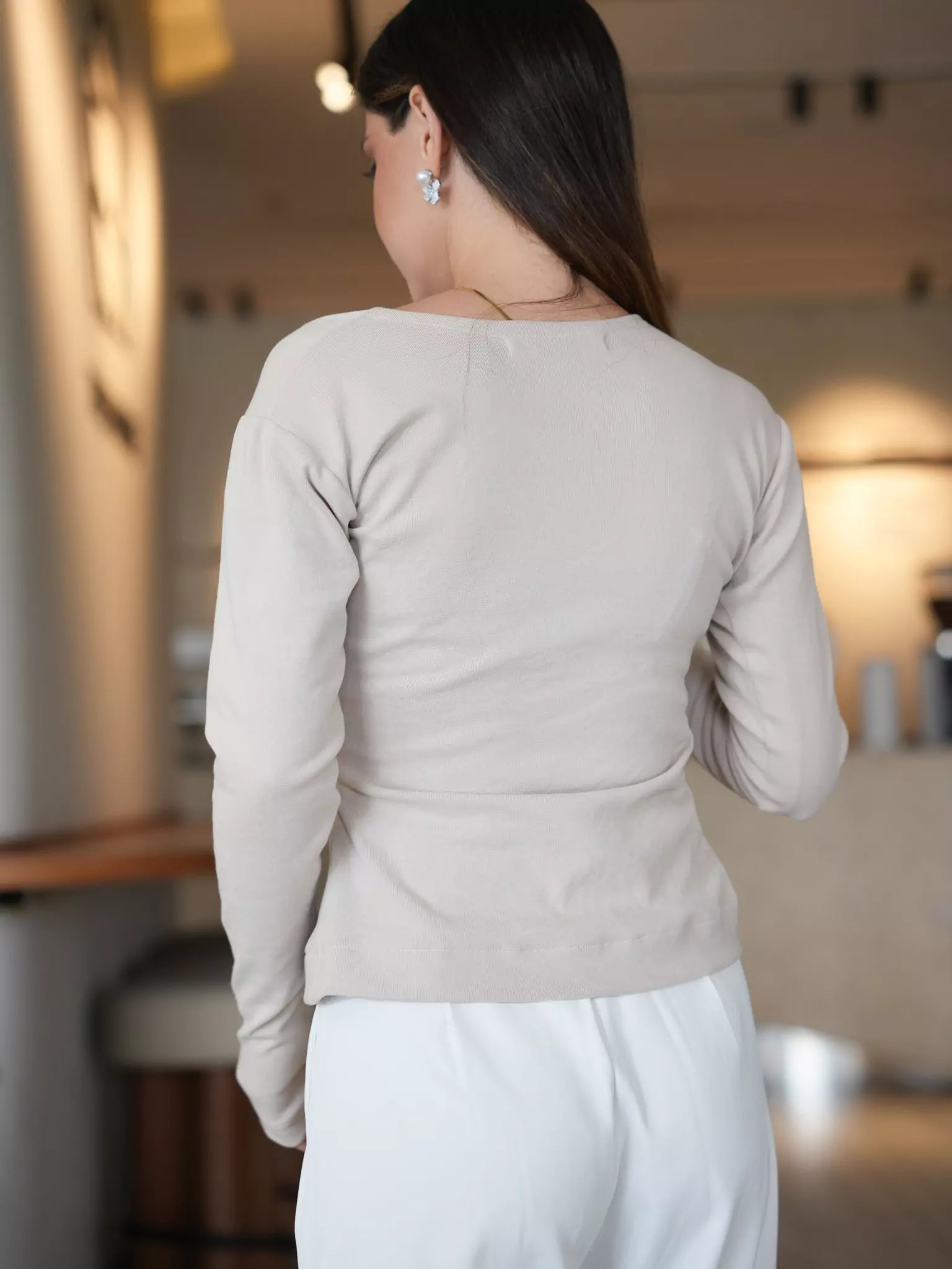 Beige Buff Knit Shirt