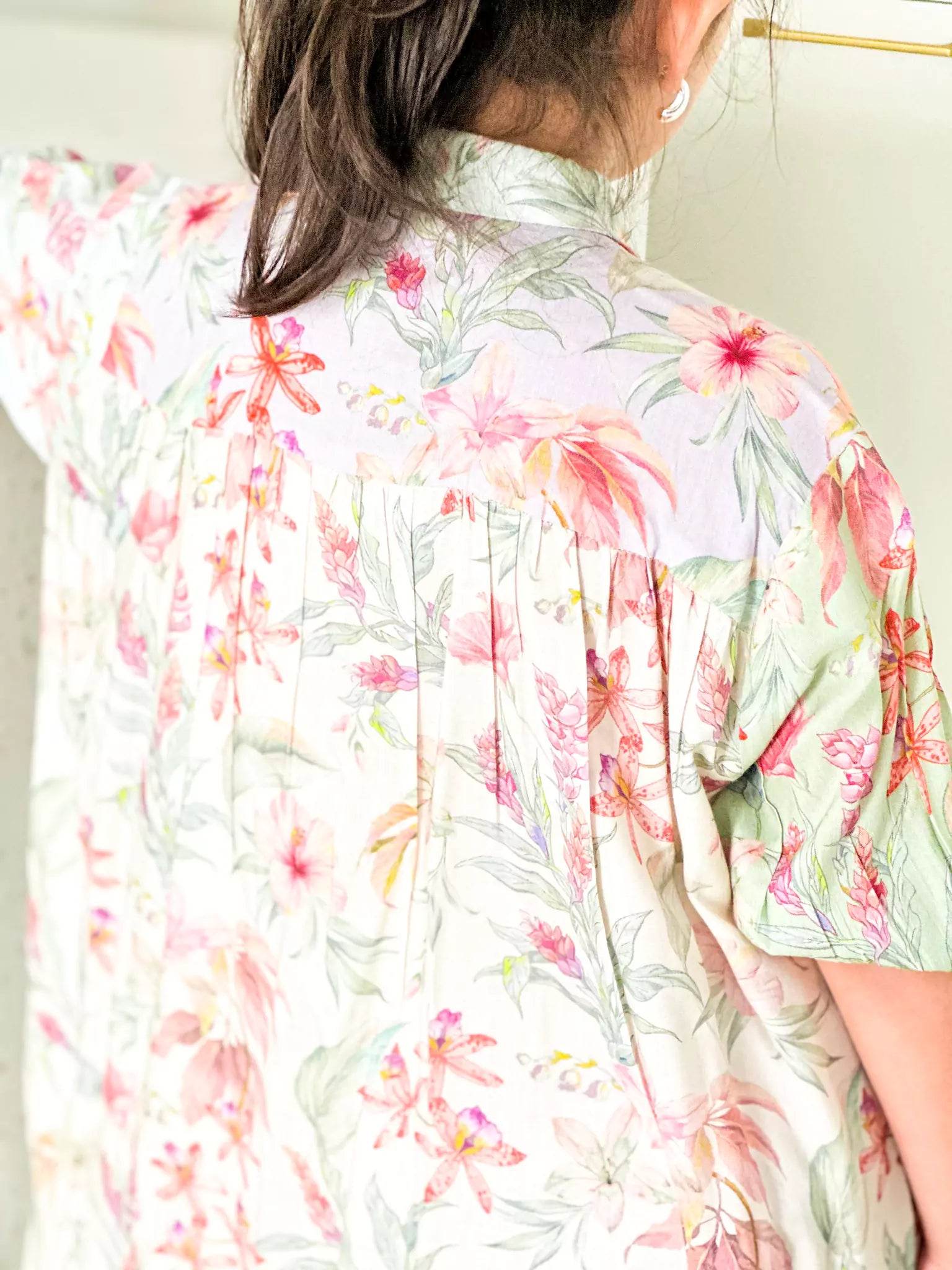 Mini Corsage Floral Pocket Dress