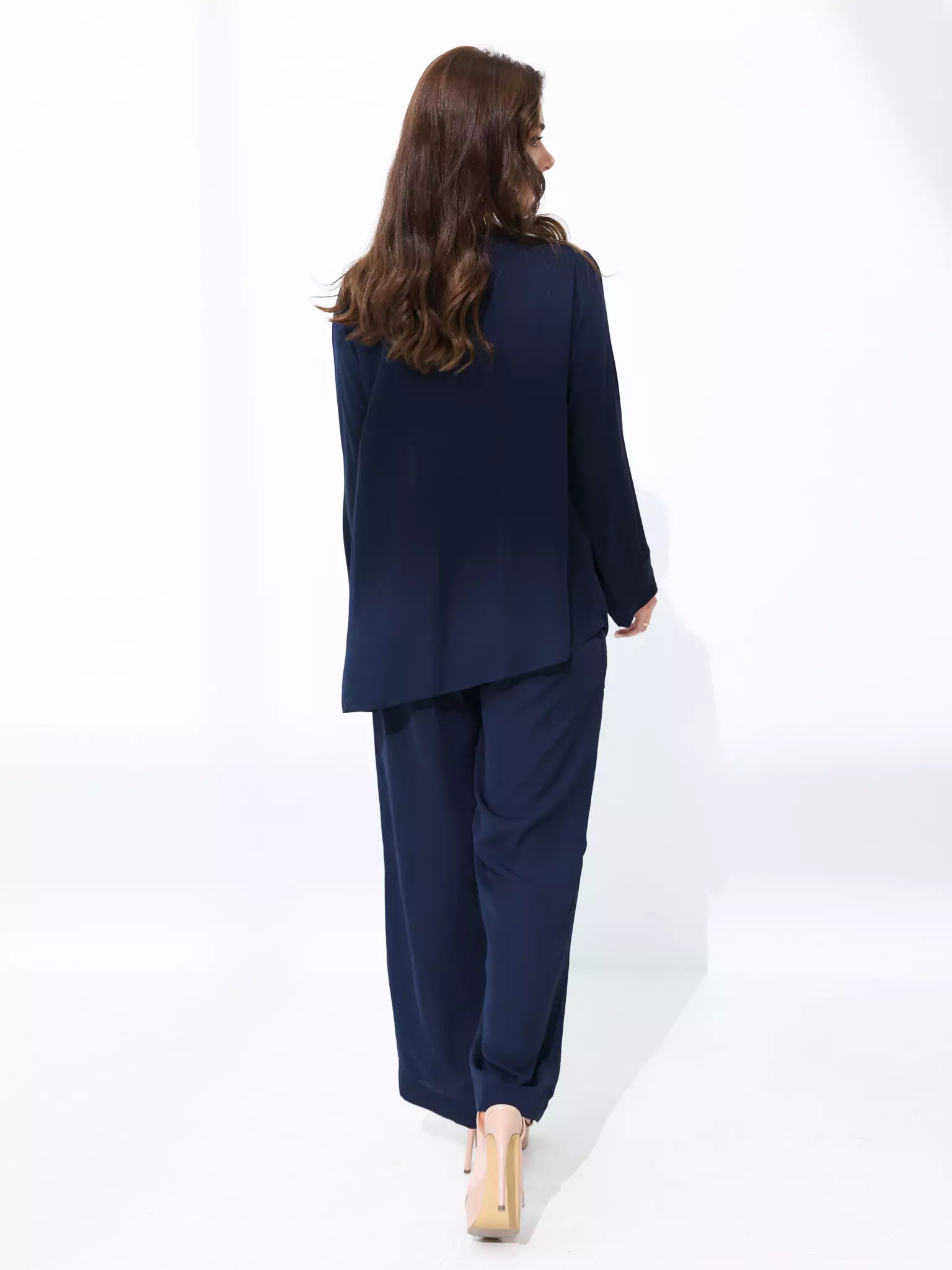 Alden Blue Pleated Co Ord Set