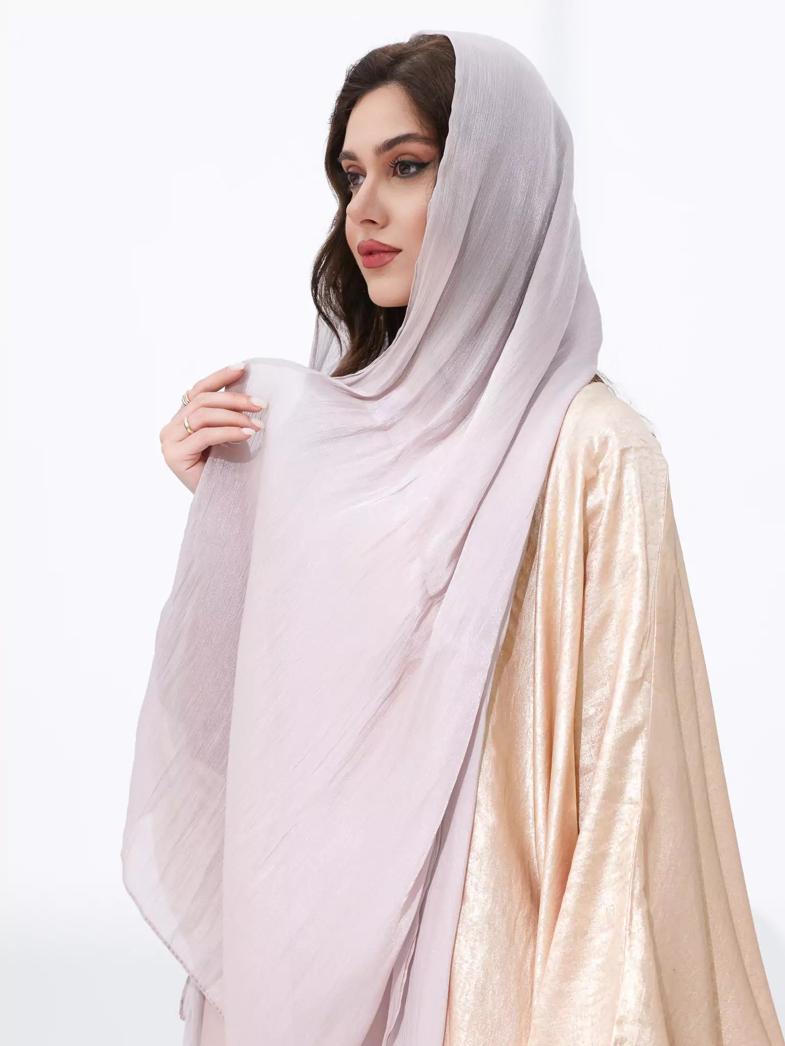 Glimmer Light Mauve Hijab