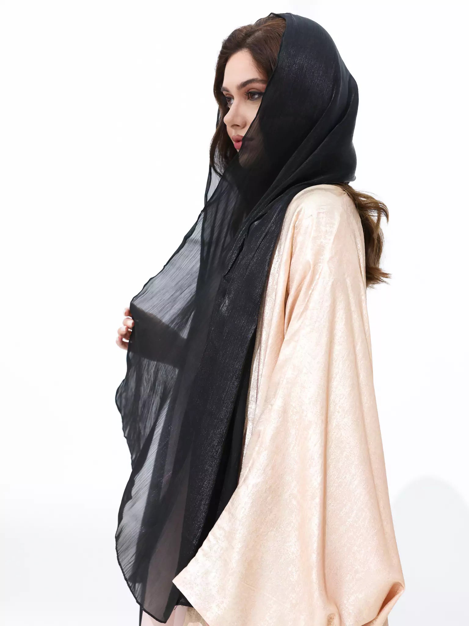Glimmer Black Hijab