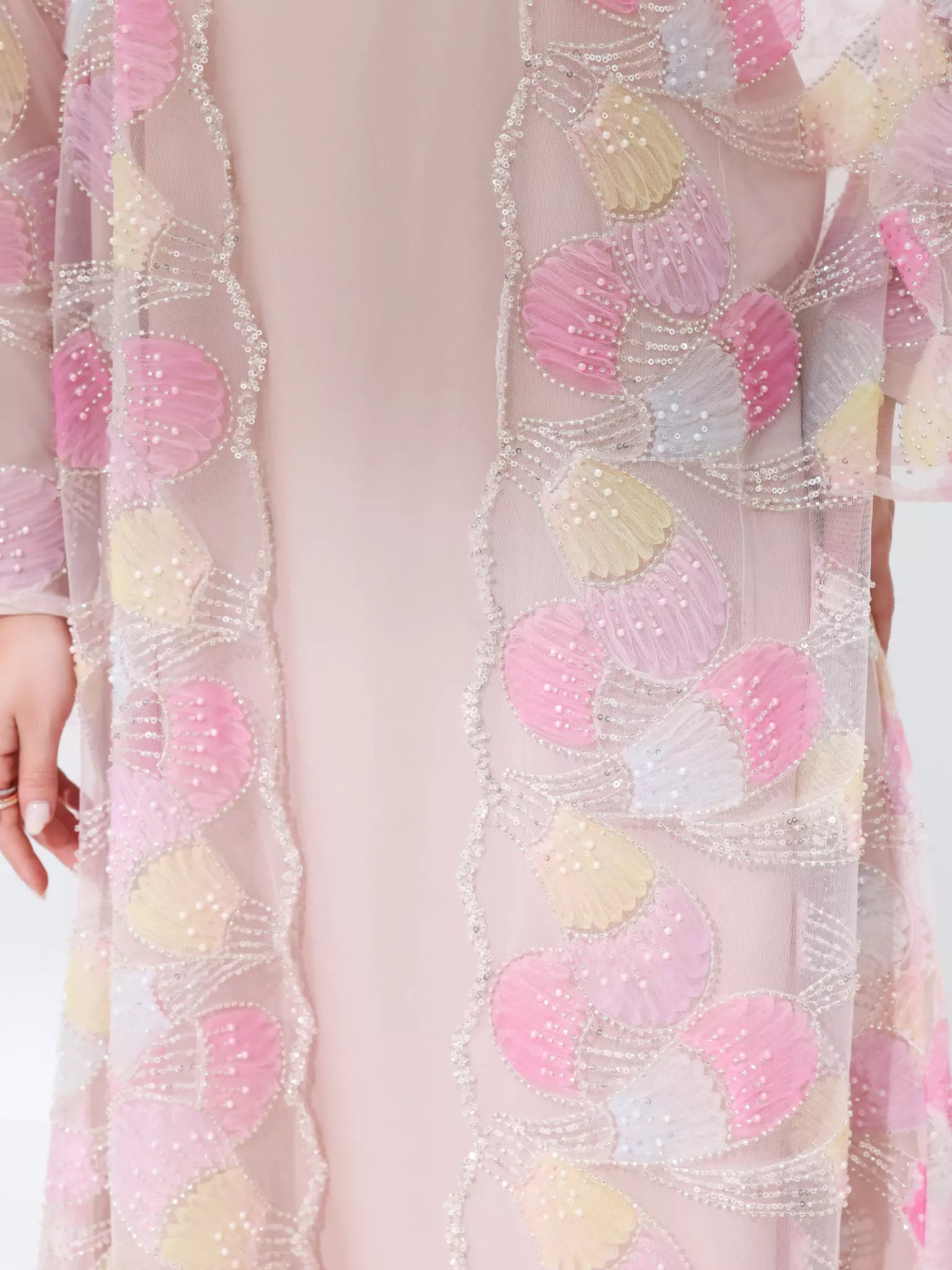 Embellished Luxury Abaya Rose Peacock