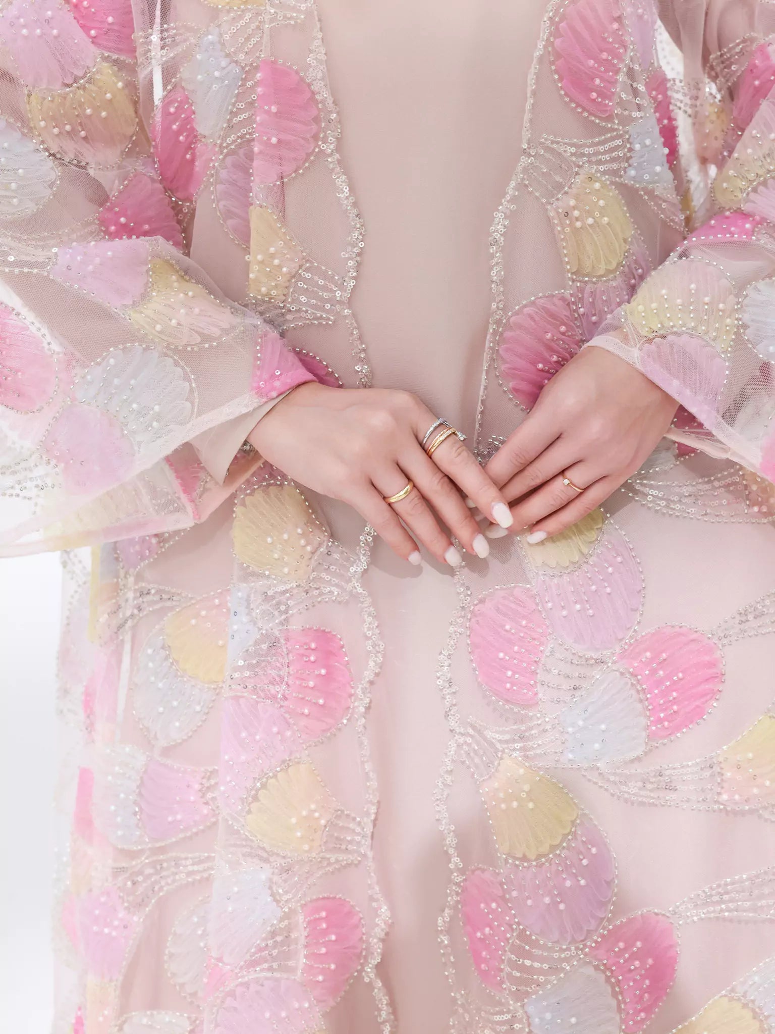 Embellished Luxury Abaya Rose Peacock