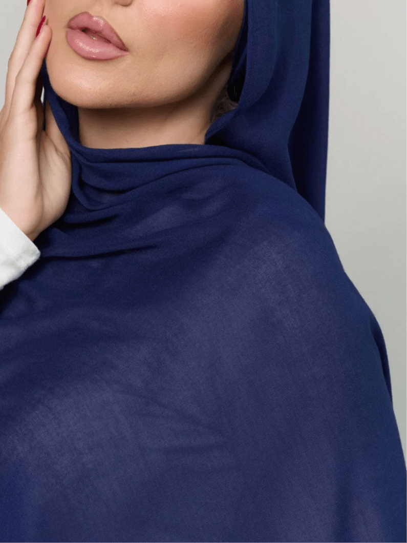Breathable Soft Dusty Blue Modal Hijab - Sowears