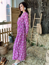 Lucy Purple Wrap Dress Dresses  - Sowears